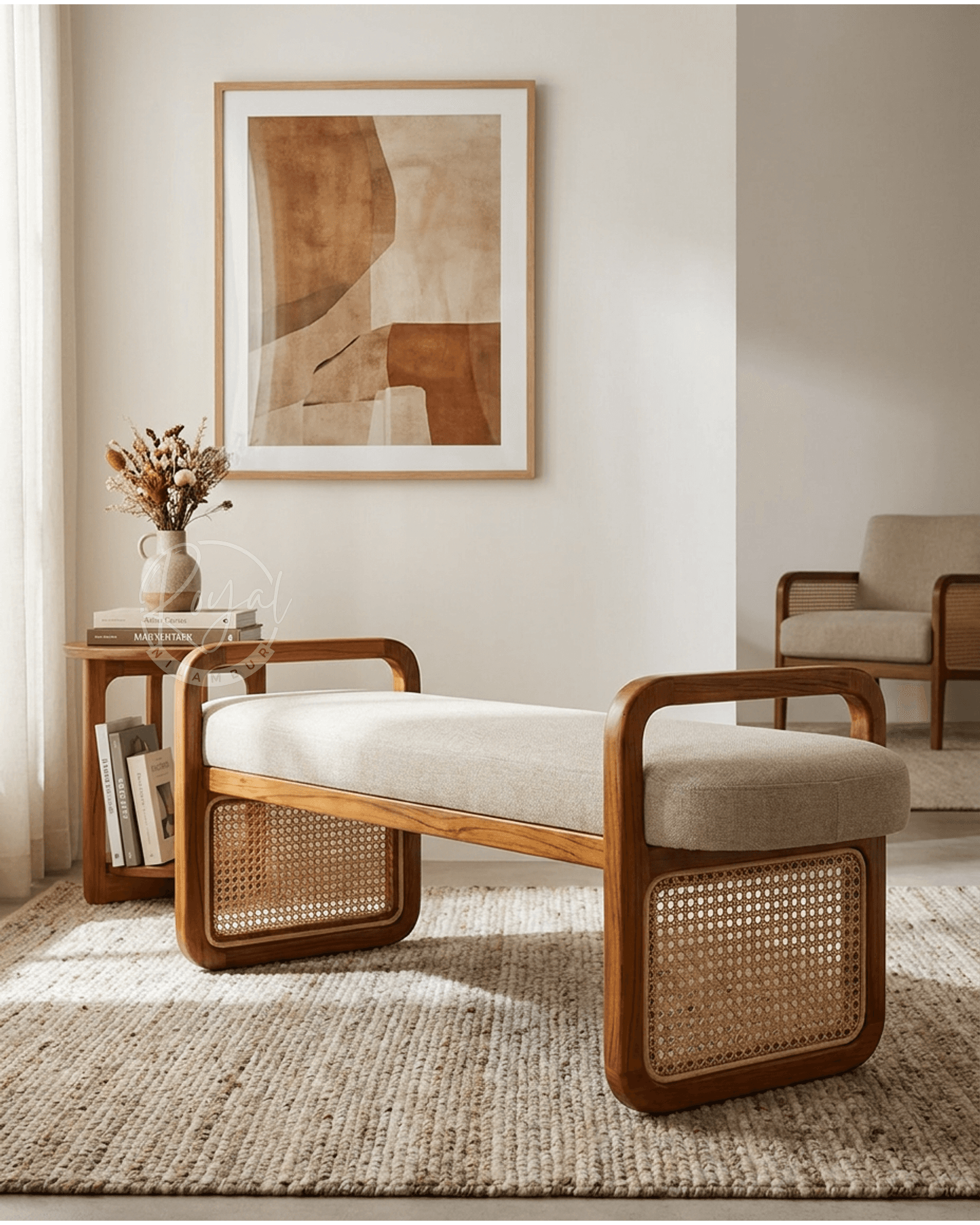 Royal Styra Nilambur Teak Wood Bench