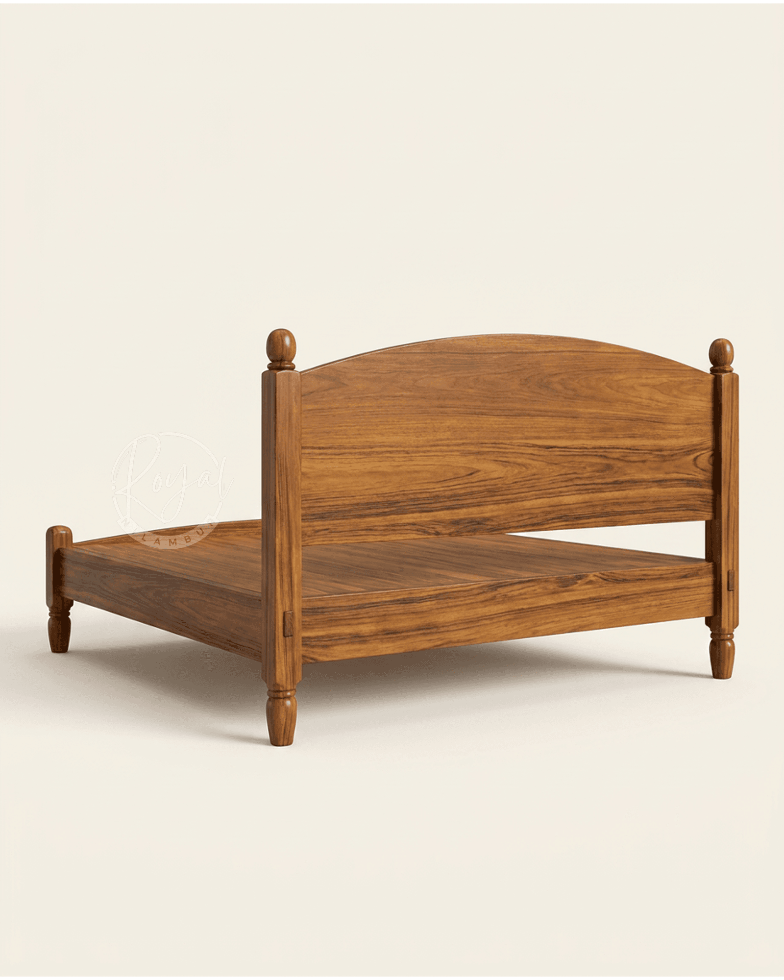 Royal Vanya Nilambur Teak Wood Bed Cot