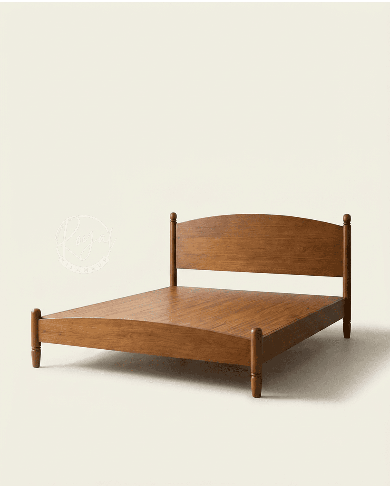Royal Vanya Nilambur Teak Wood Bed Cot