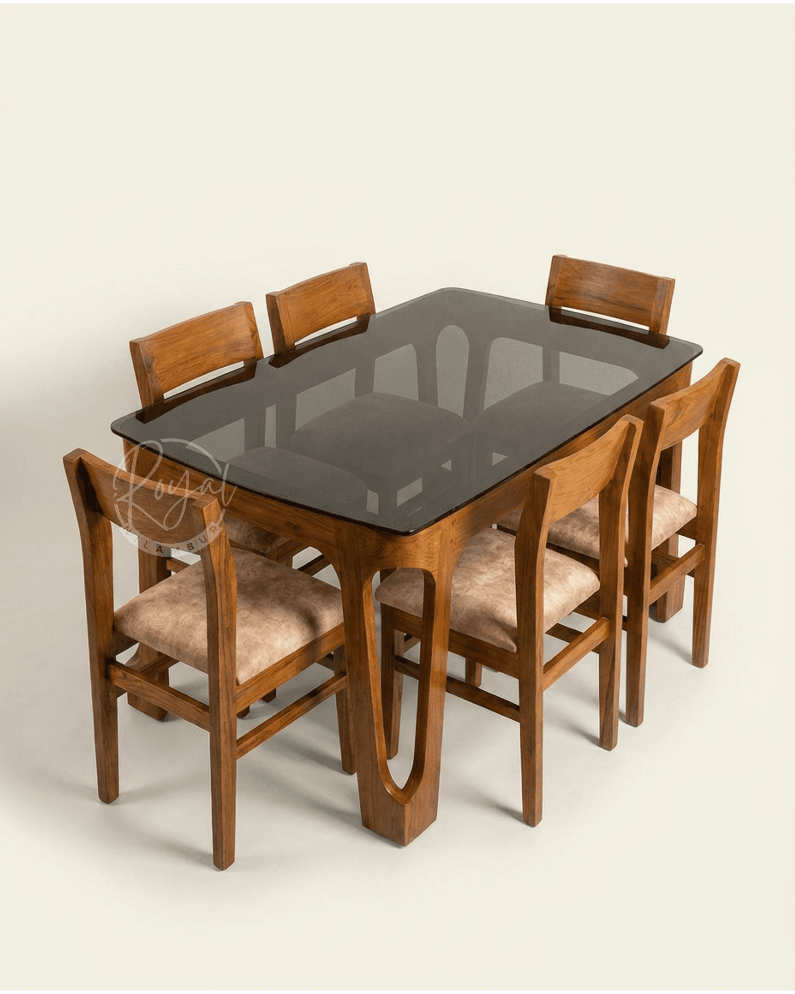 Royal Vitarana Nilambur Teak Wood Dining Table