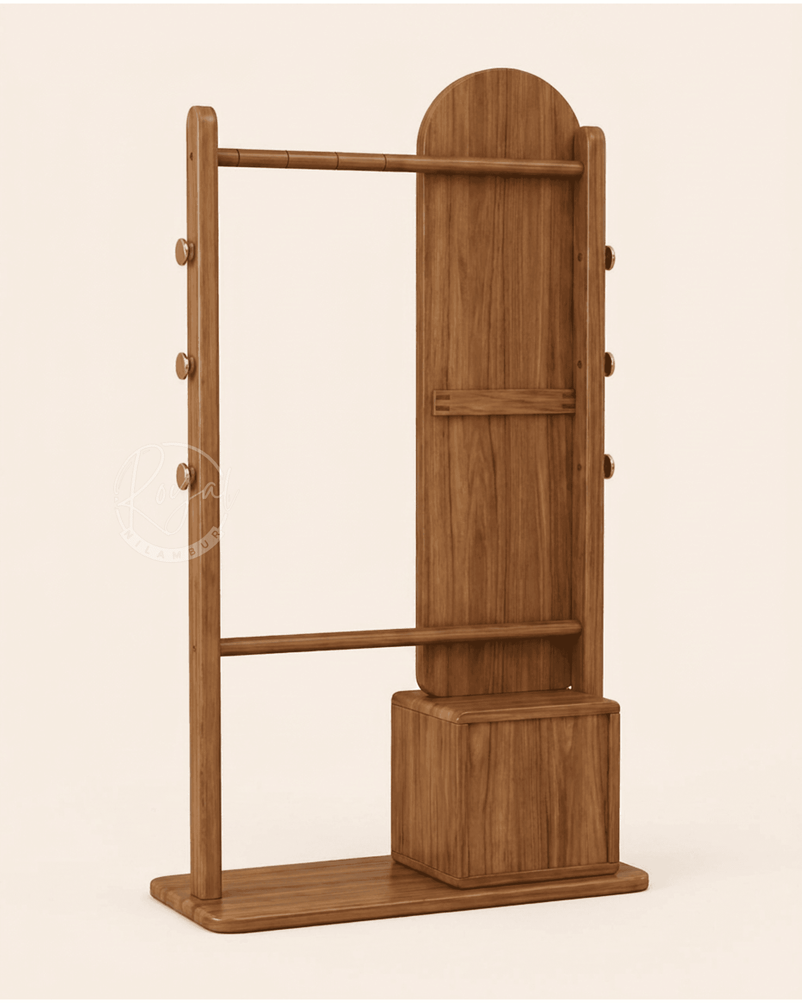 Royal Darpan Nilambur Teak Wood Dresser Mirror