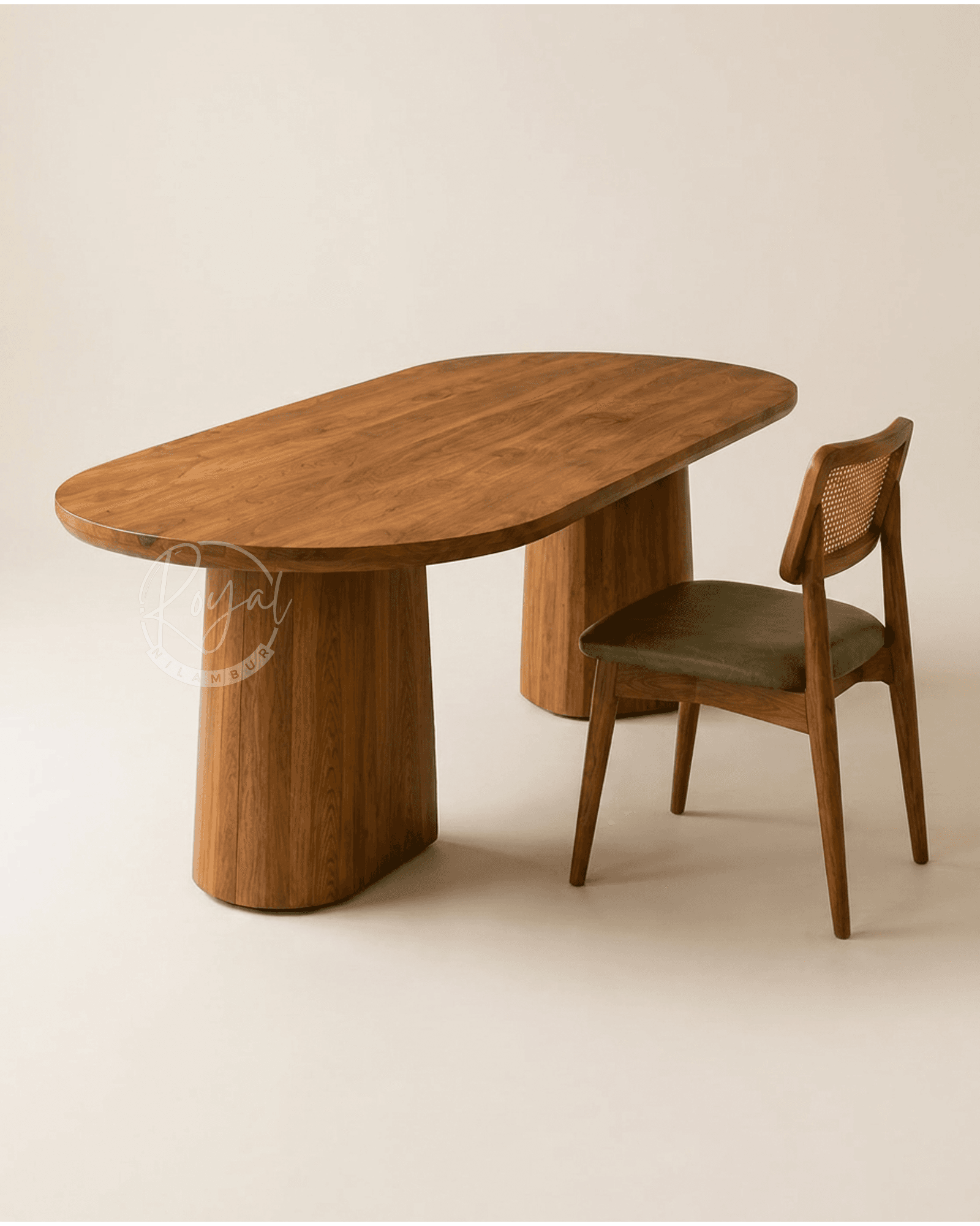 Royal Elara Nilambur Teak Wood Dining Set