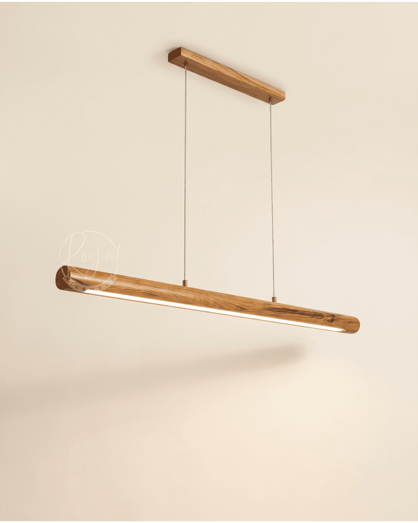 Royal Zephra Nilambur Teak Wood Pendant Light