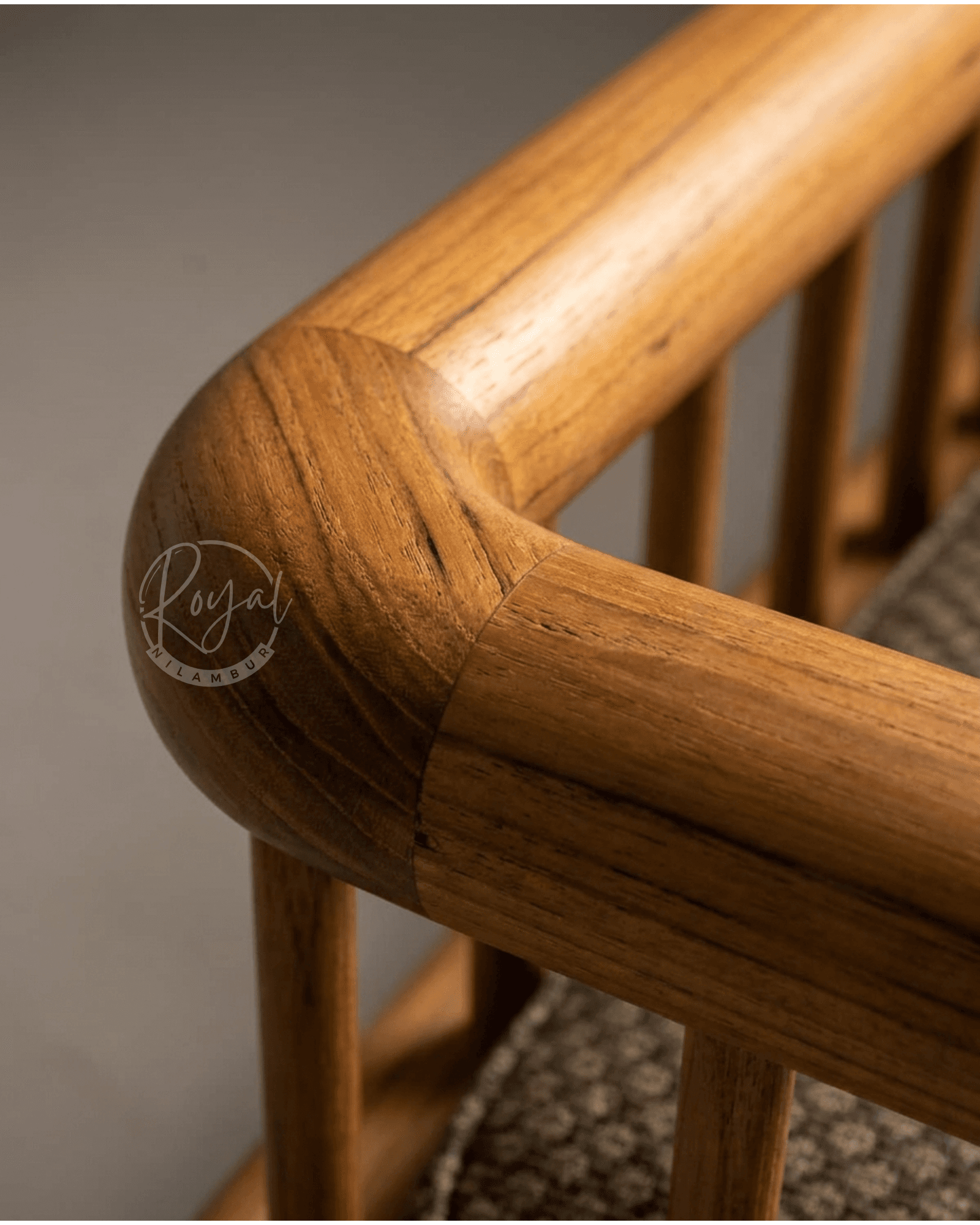 Royal Tevry Nilambur Teak Wood Sofa