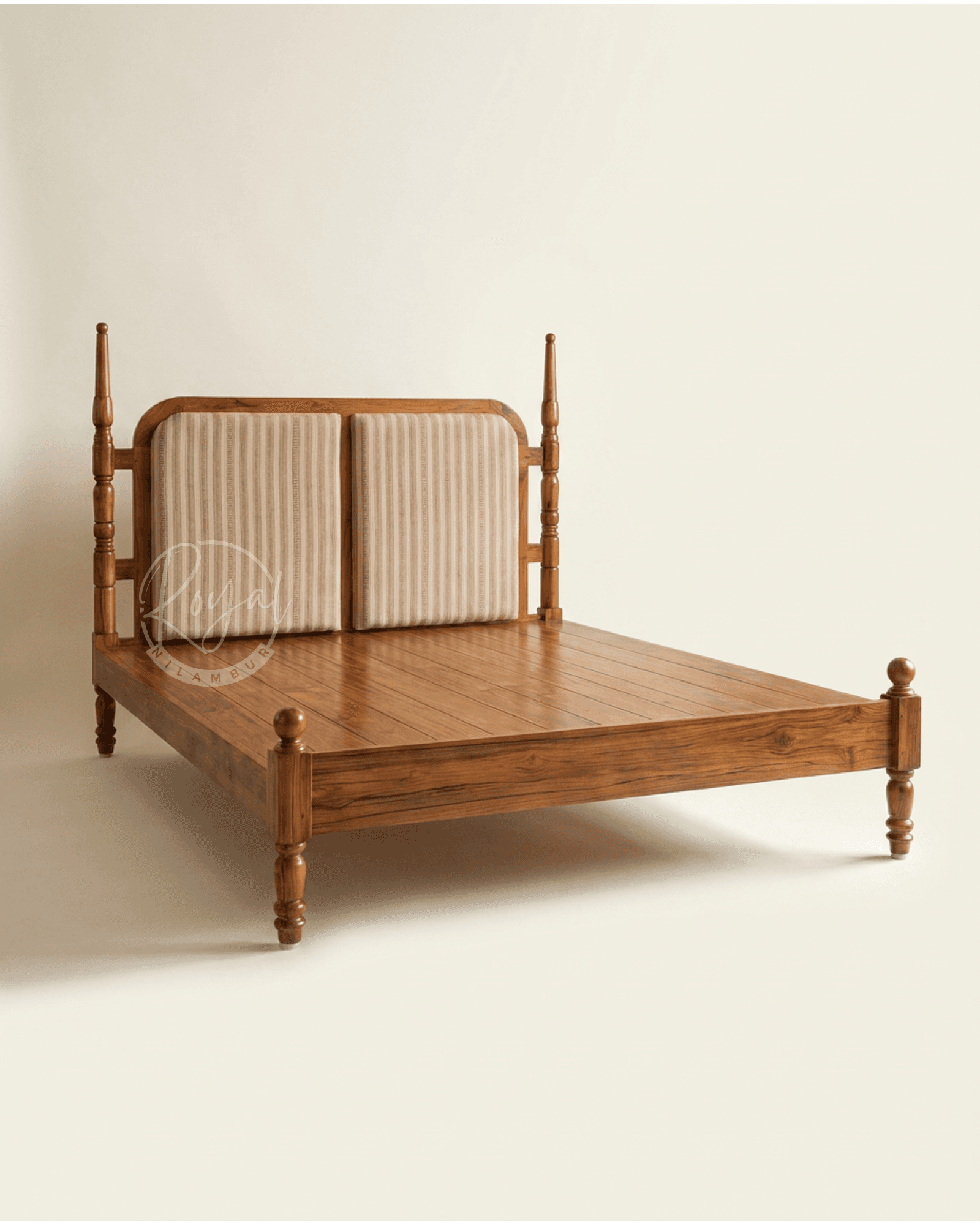 Royal Aarav Nilambur Teak Wood Cot