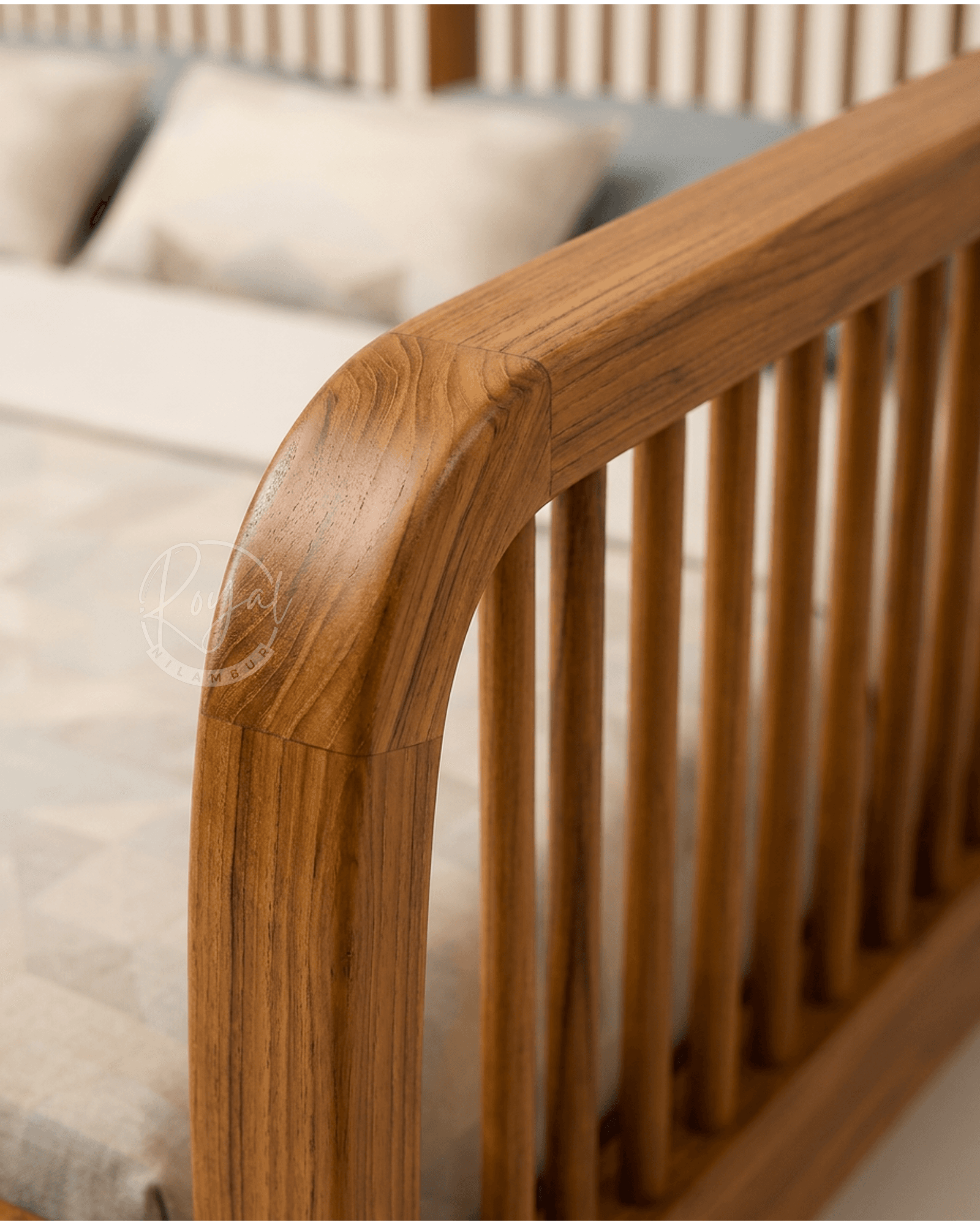 Royal Savyra Nilambur Teak Wood Cot