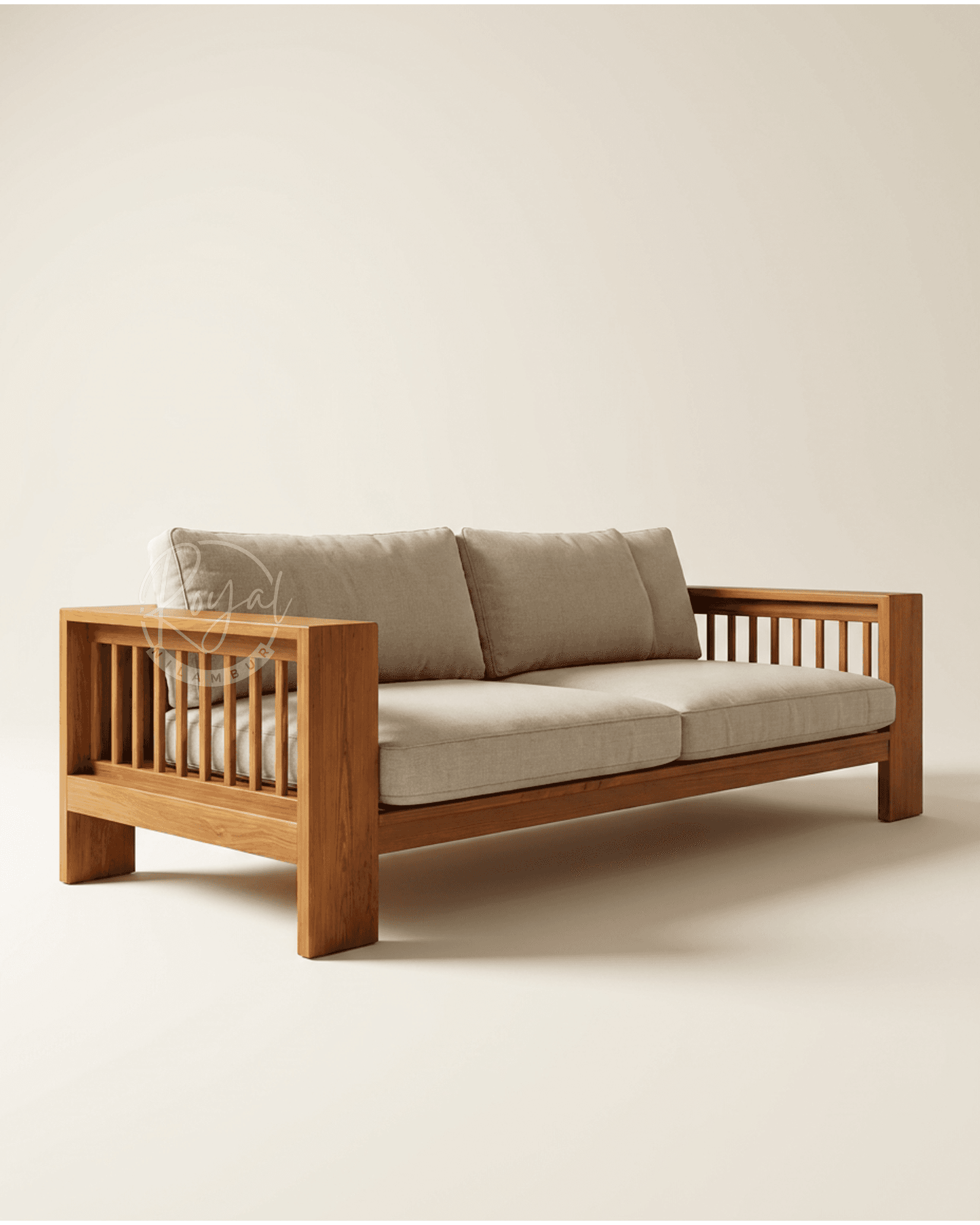 Royal Nilura Nilambur Teak Wood Sofa