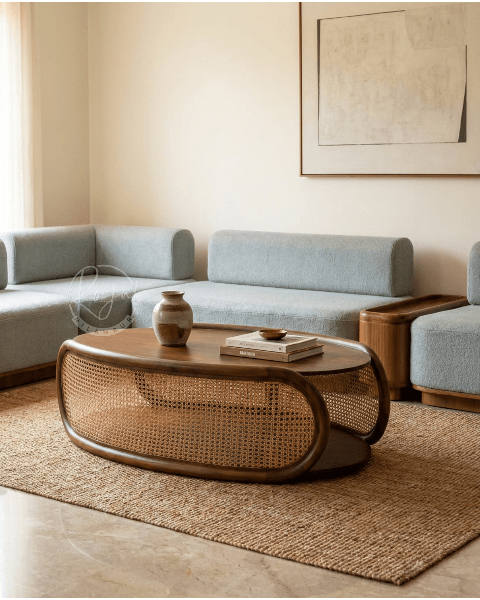 Royal Anvya Nilambur Teak Wood Coffee Table