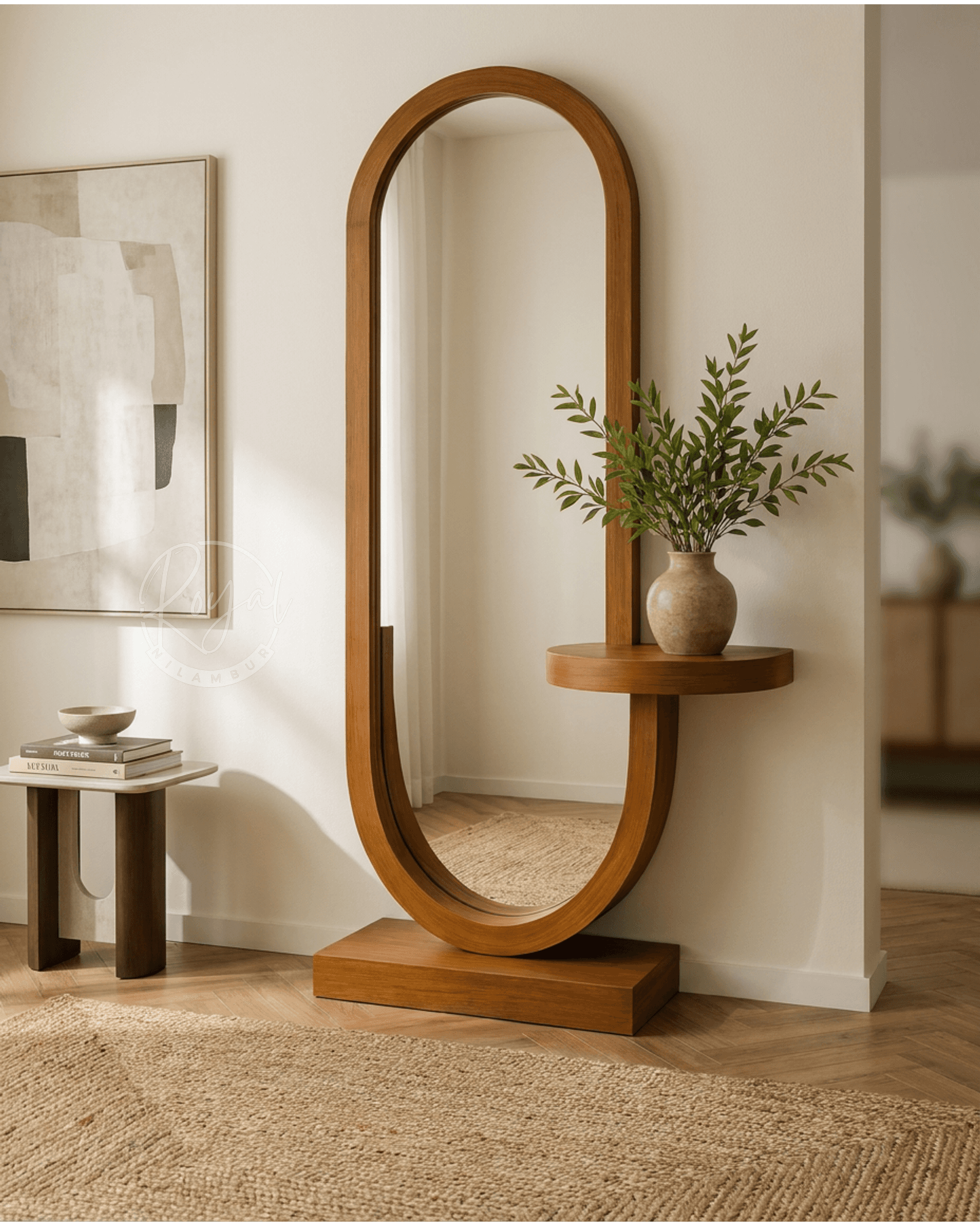 Royal Zyran Nilambur Teak Wood Dressing Table