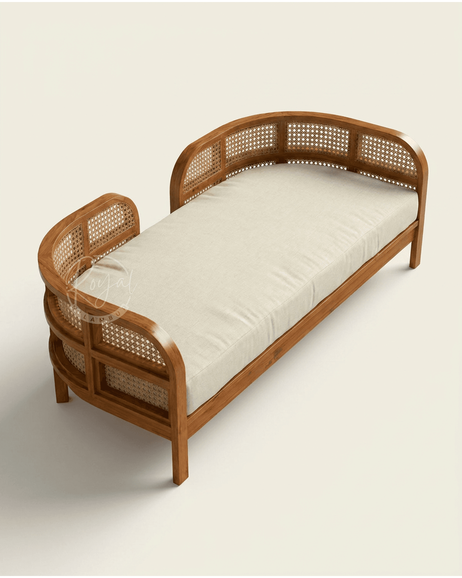 Royal Arvyn Nilambur Teak Wood Divan Bed