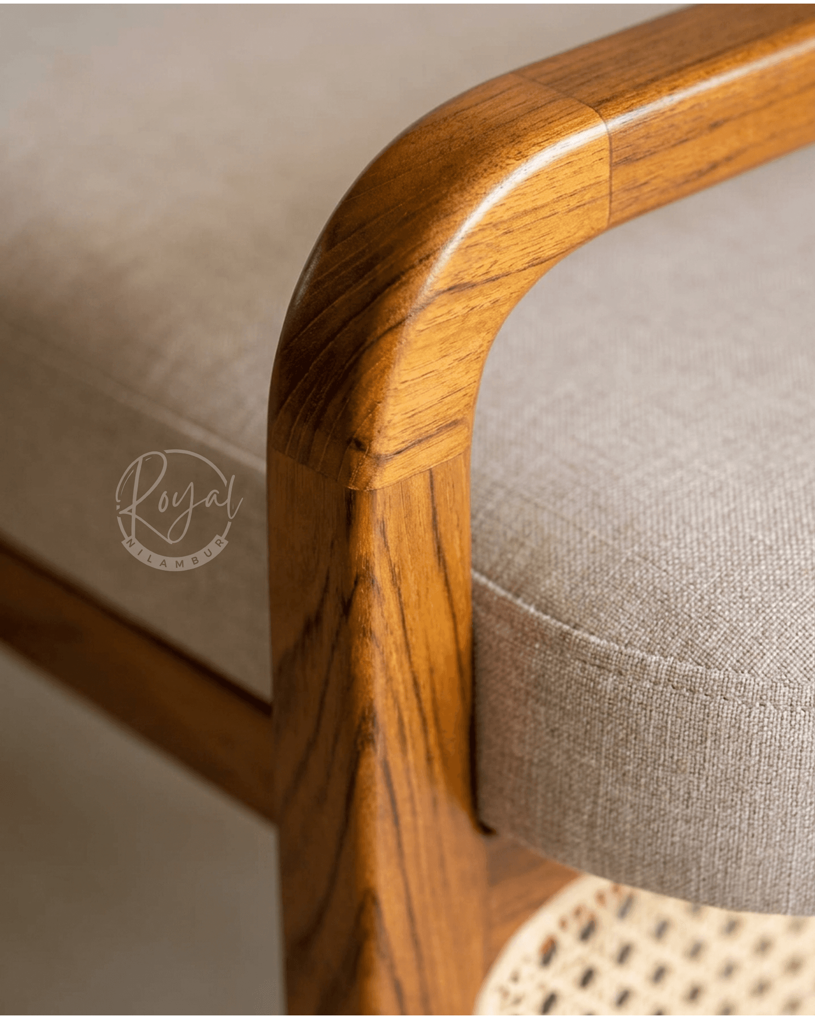 Royal Styra Nilambur Teak Wood Bench