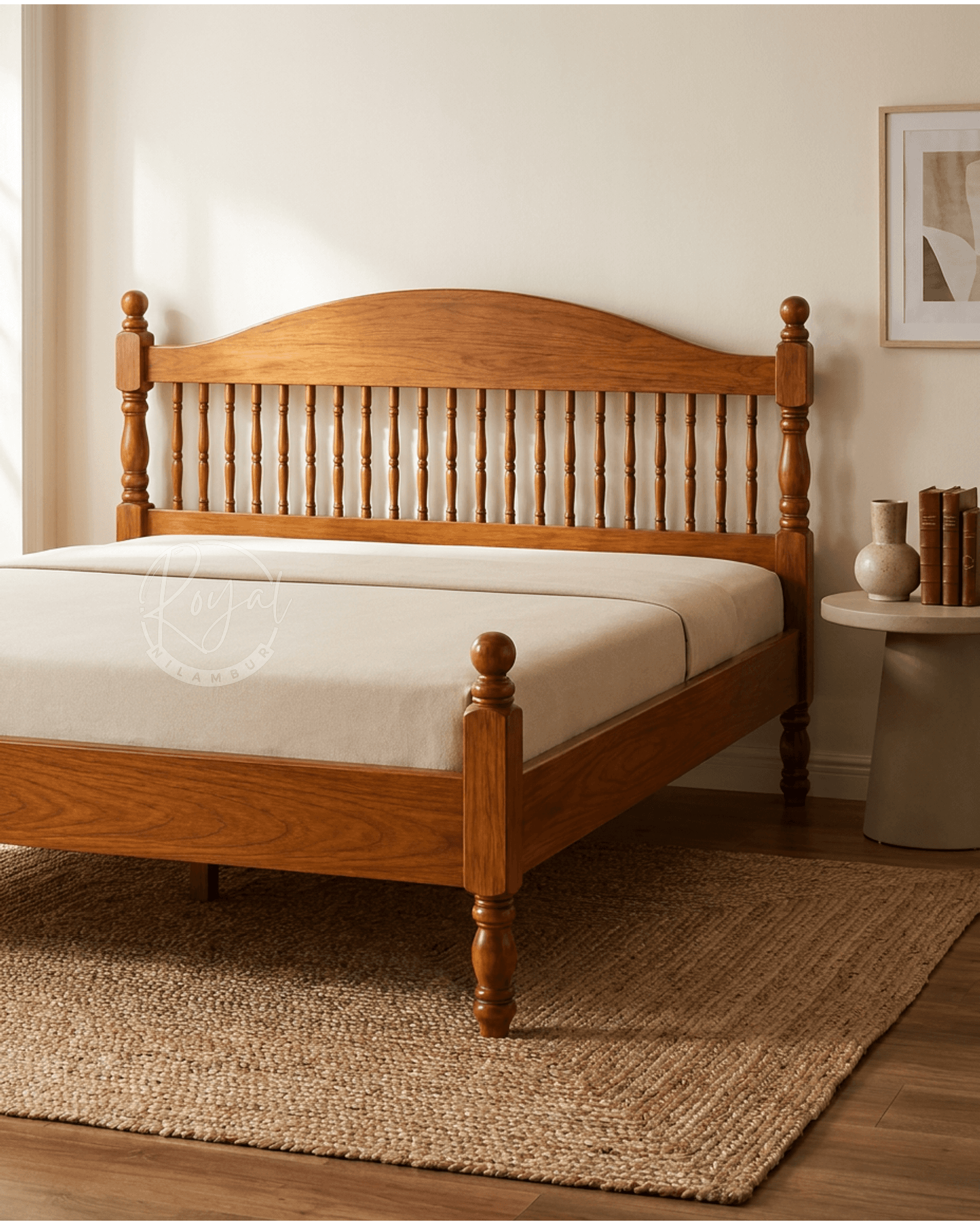 Royal Nylvar Nilambur Teak Wood Cot