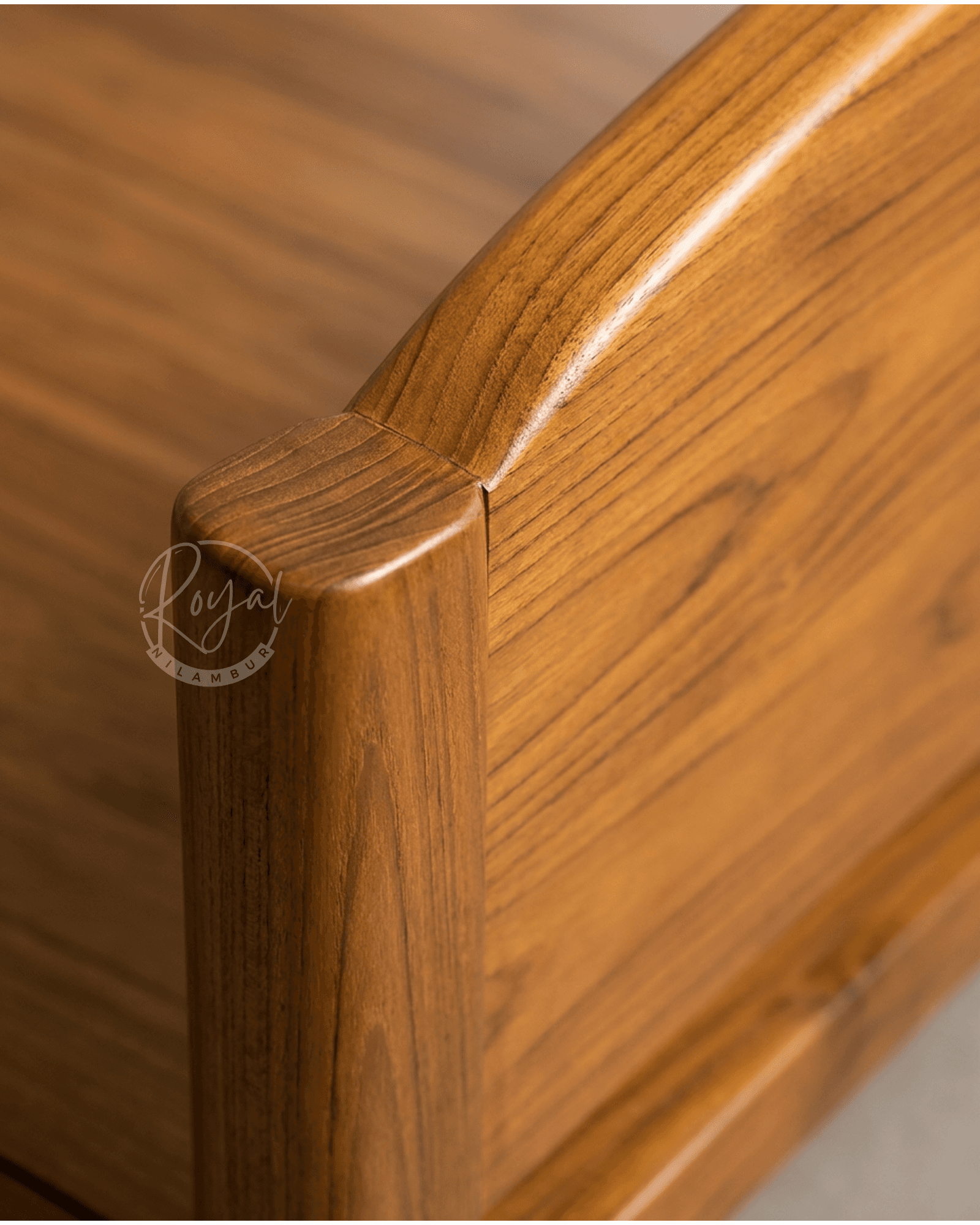 Royal Vanya Nilambur Teak Wood Bed Cot