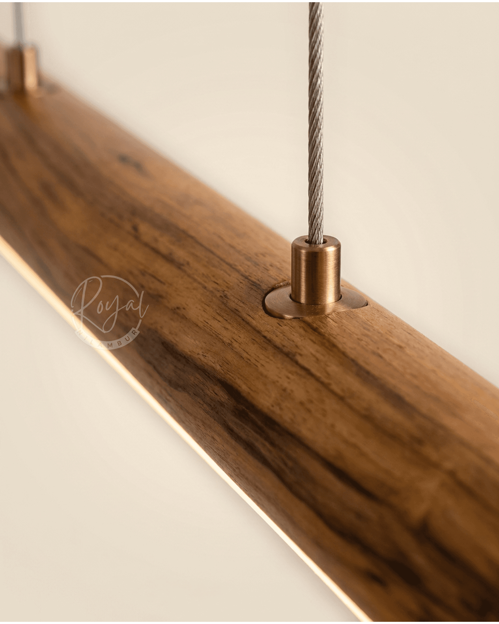 Royal Zephra Nilambur Teak Wood Pendant Light