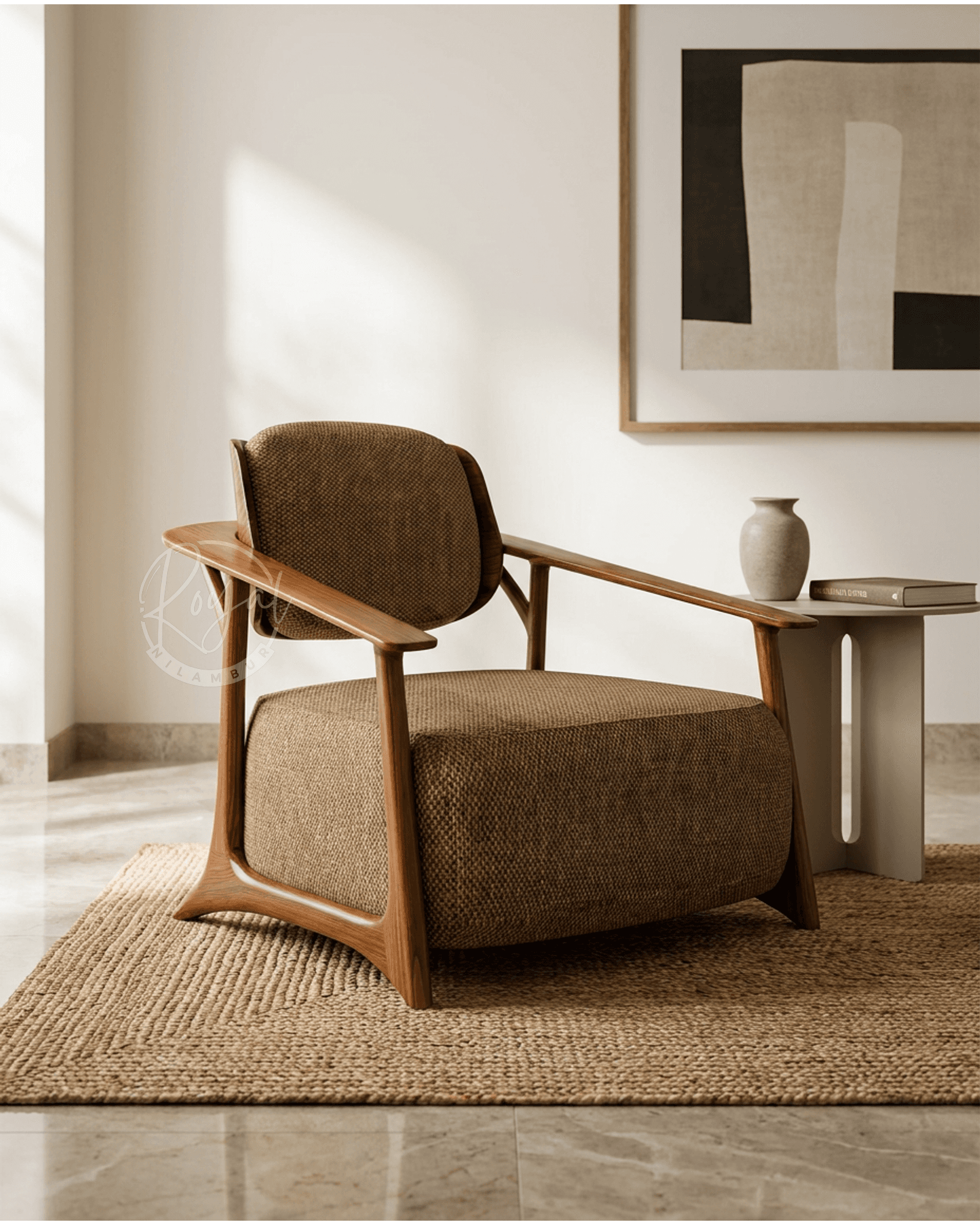 Royal Elvaya Nilambur Teak Wood Arm Chair