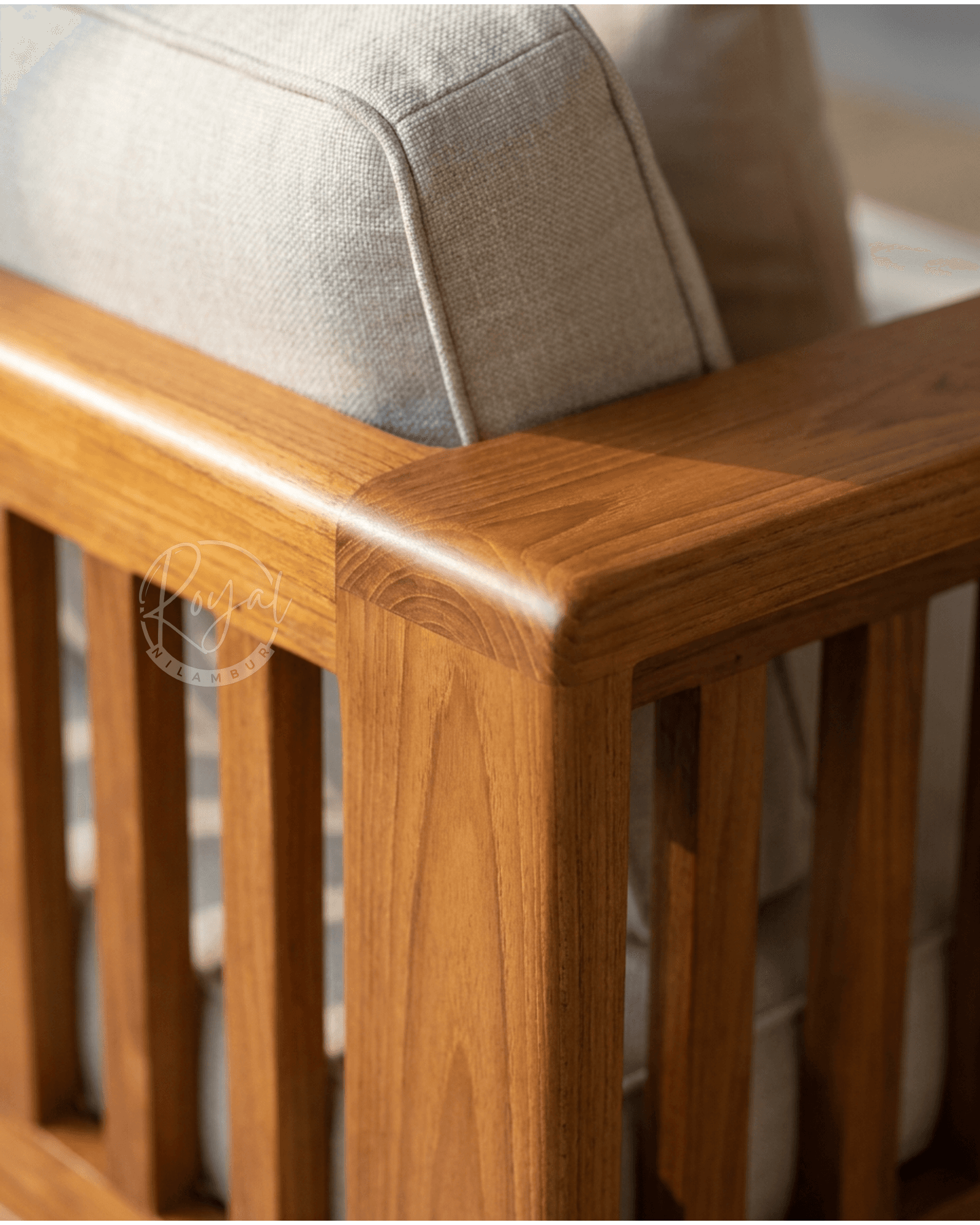 Royal Nilura Nilambur Teak Wood Sofa