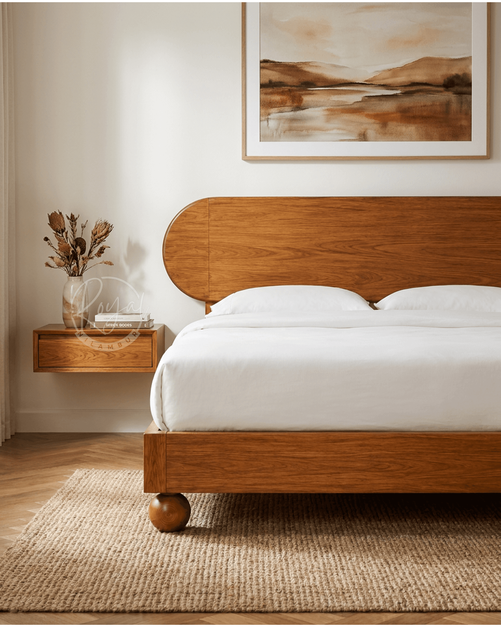 Royal Karyza Nilambur Teak Wood Cot