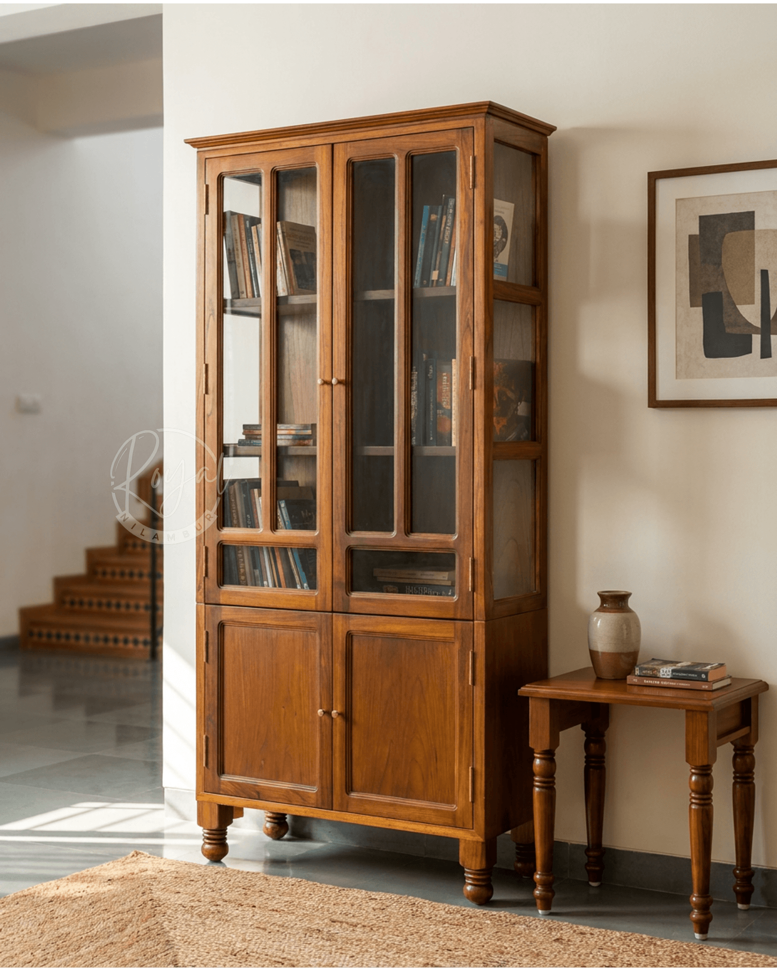 Royal Veero Nilambur Teak Wood Cabinet