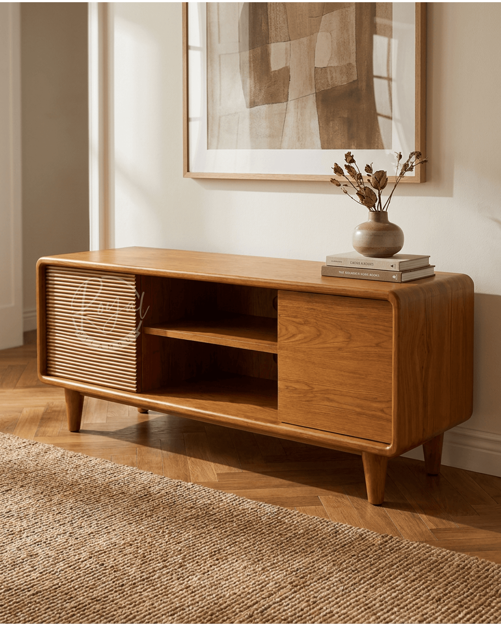 Royal Arona Nilambur Teak Wood Console Table