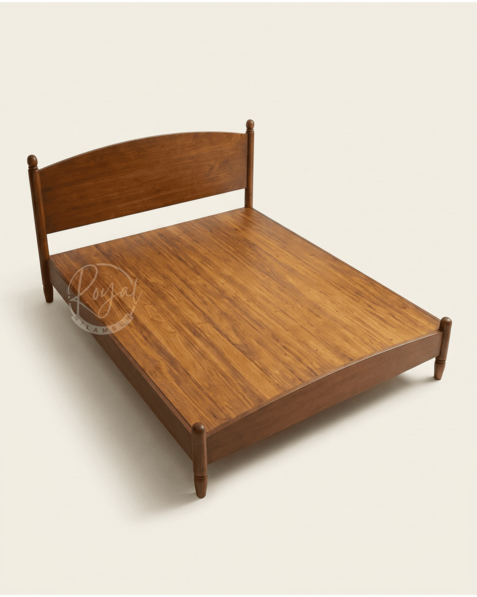 Royal Vanya Nilambur Teak Wood Bed Cot