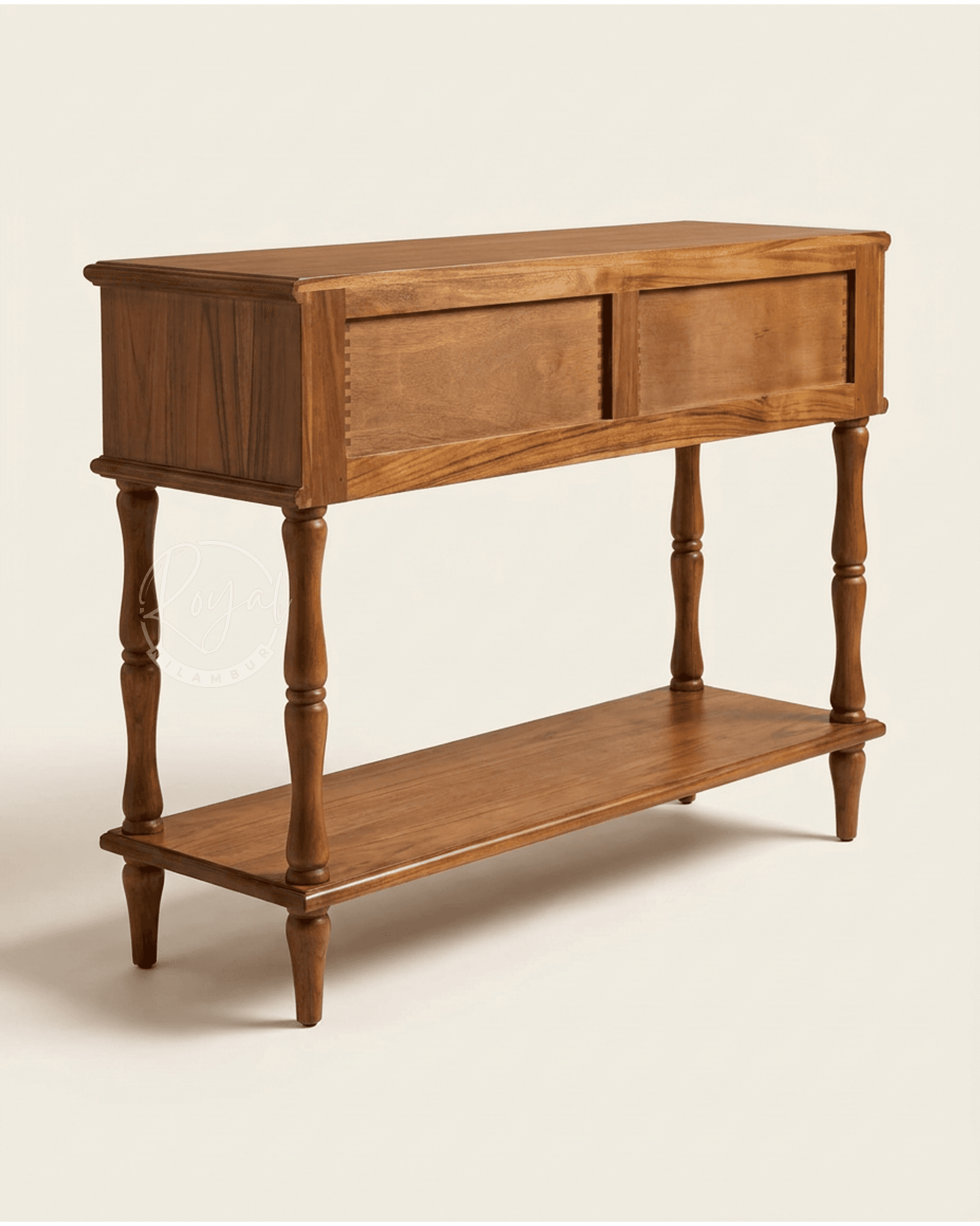 Royal Orvella Nilambur Teak Wood Console Table