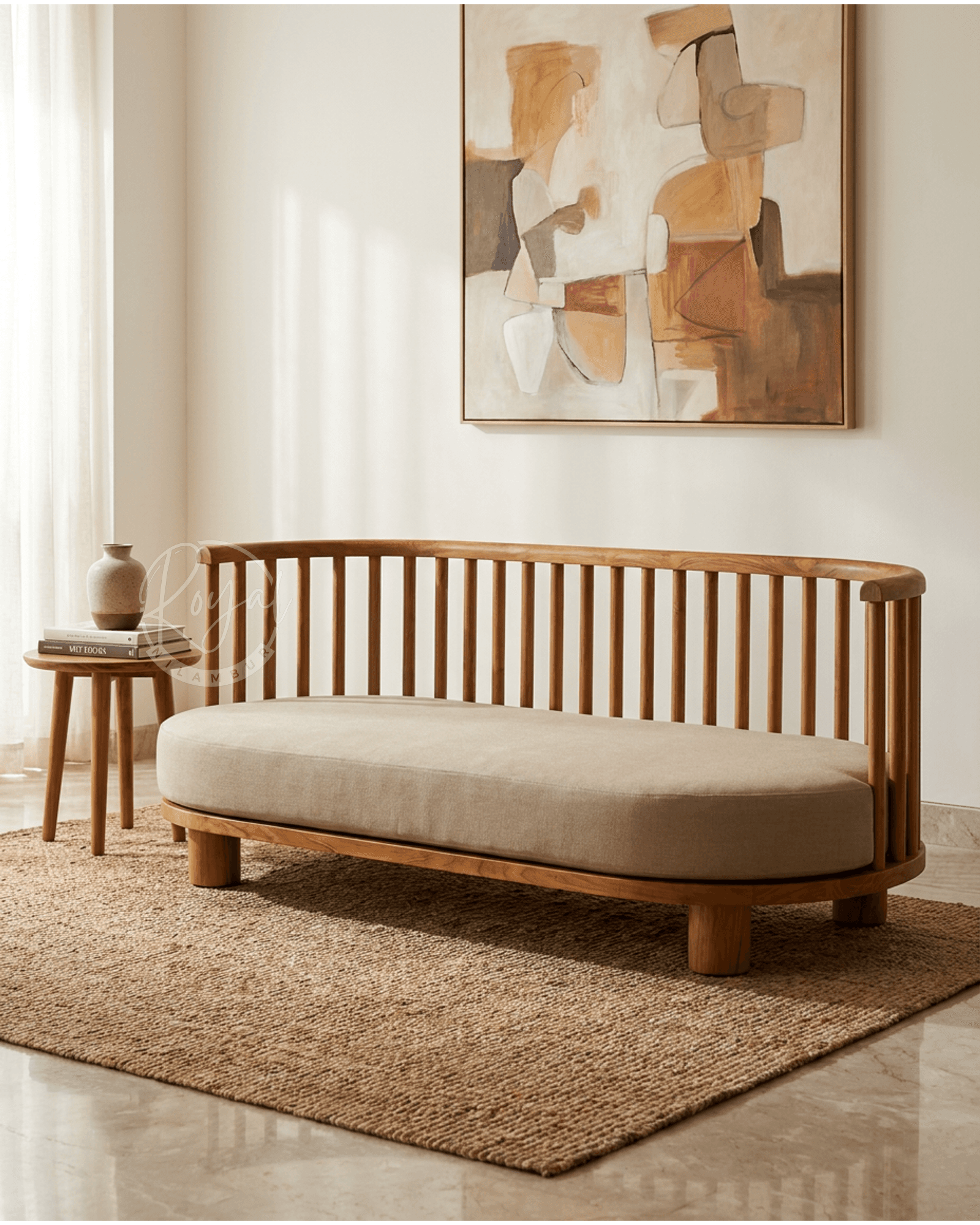 Royal Nilyx Nilambur Teak Wood Divan Bed