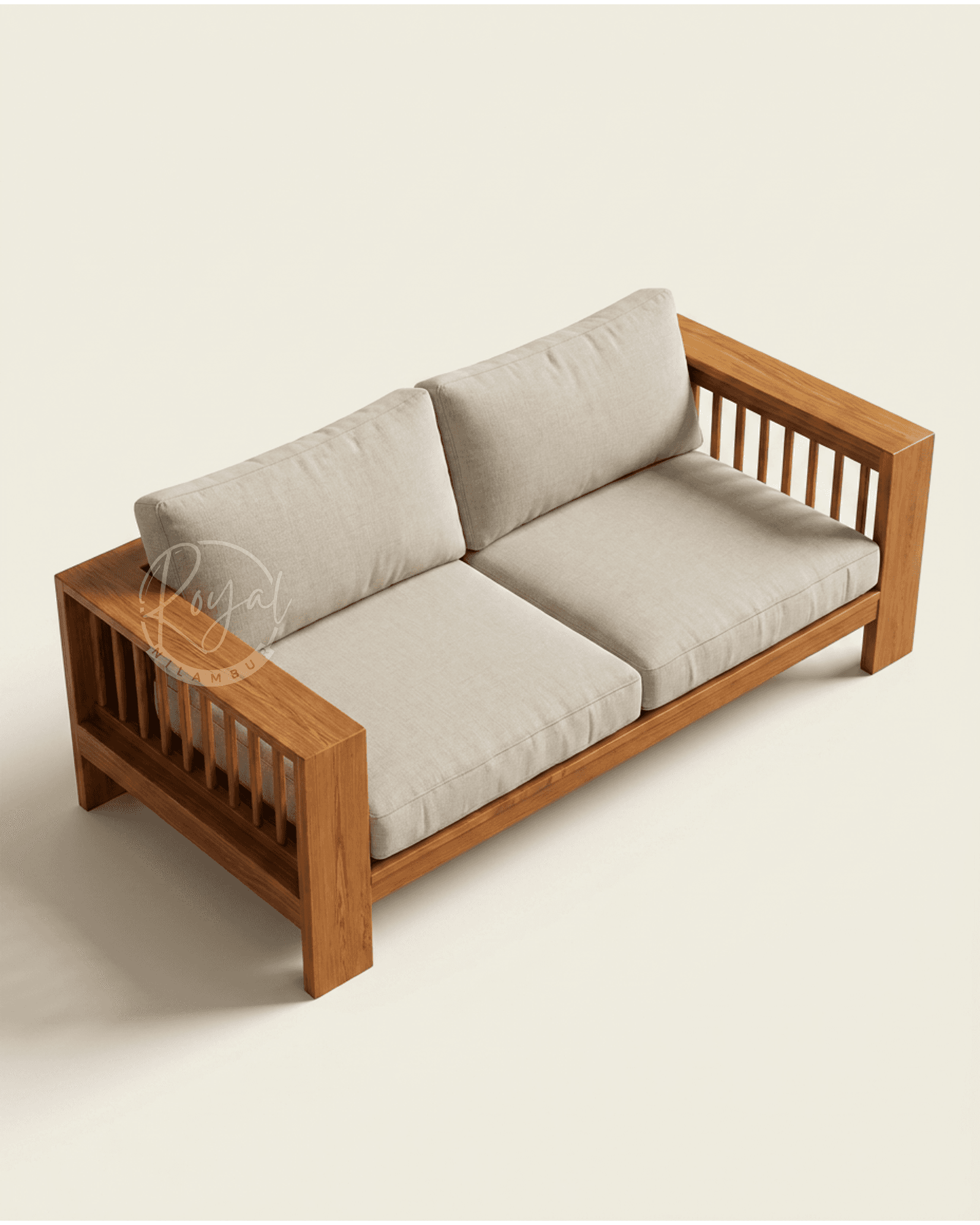Royal Nilura Nilambur Teak Wood Sofa