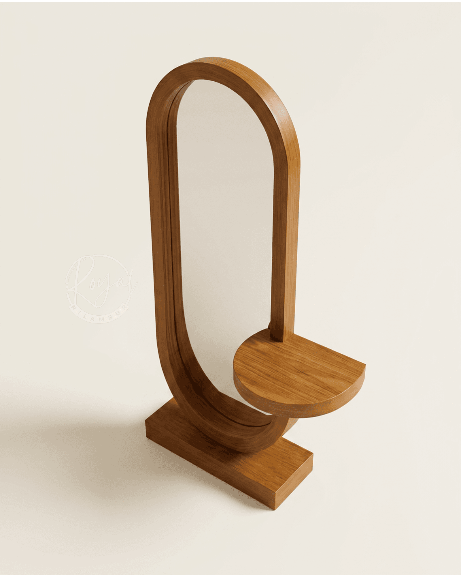 Royal Zyran Nilambur Teak Wood Dressing Table