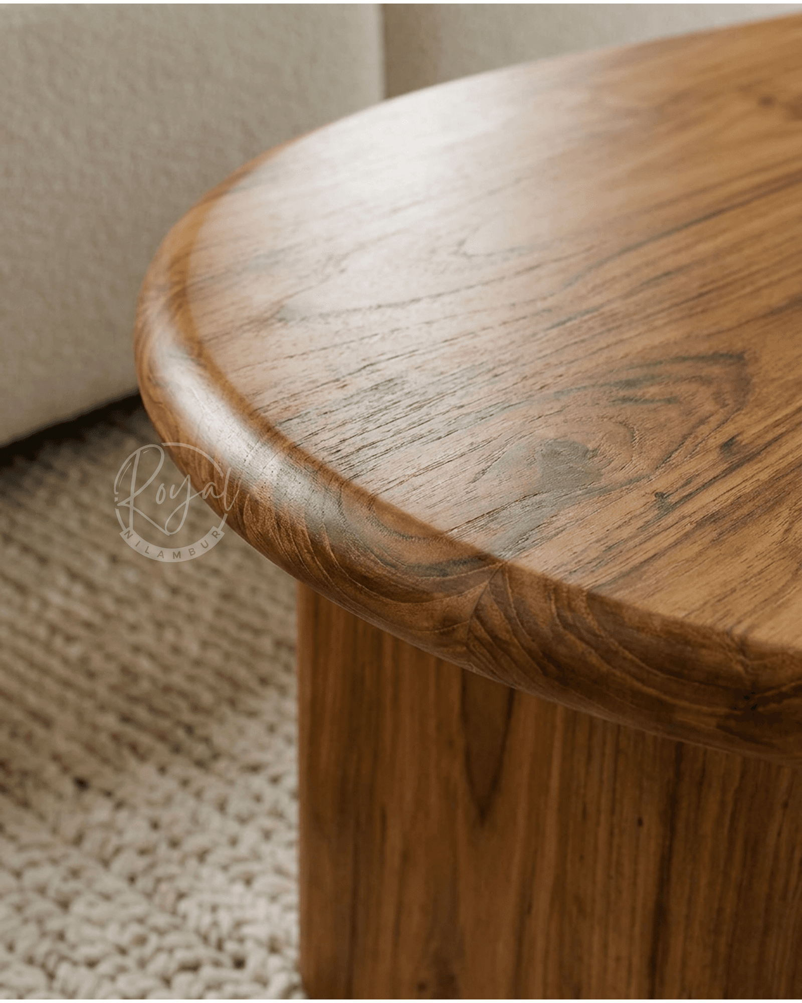 Royal Mougly Nilambur Teak Wood Coffee Table