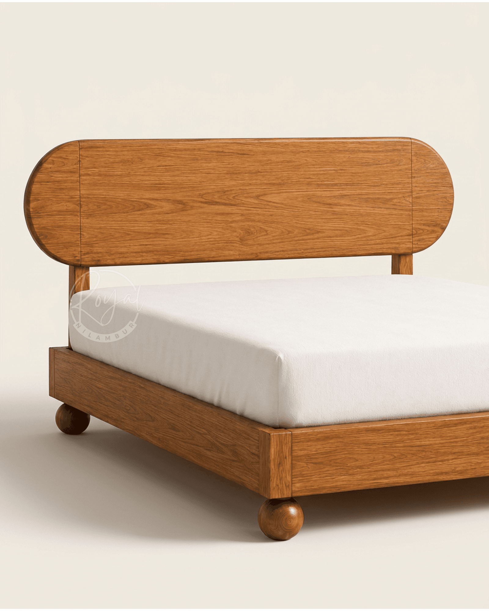 Royal Karyza Nilambur Teak Wood Cot