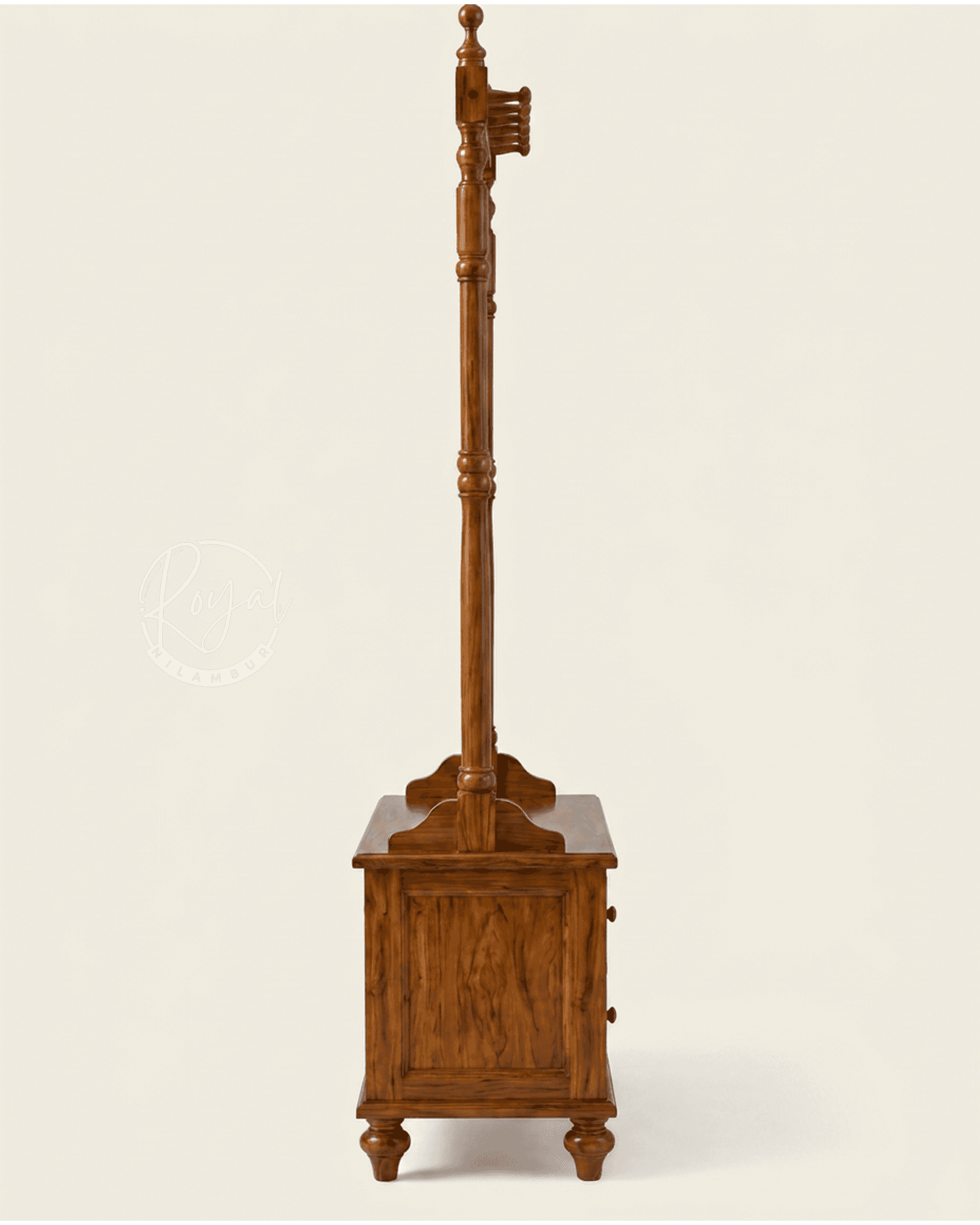 Royal Zanyx Nilambur Teak Wood Clothes Rack