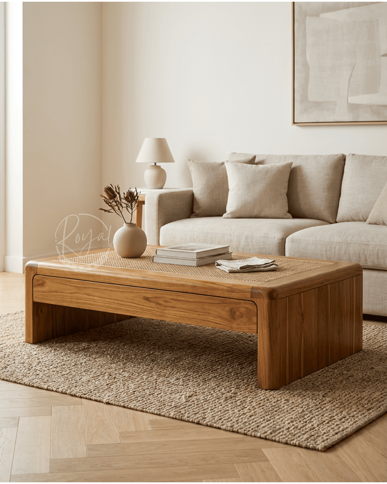 Royal Nilux Nilambur Teak Wood Coffee Table