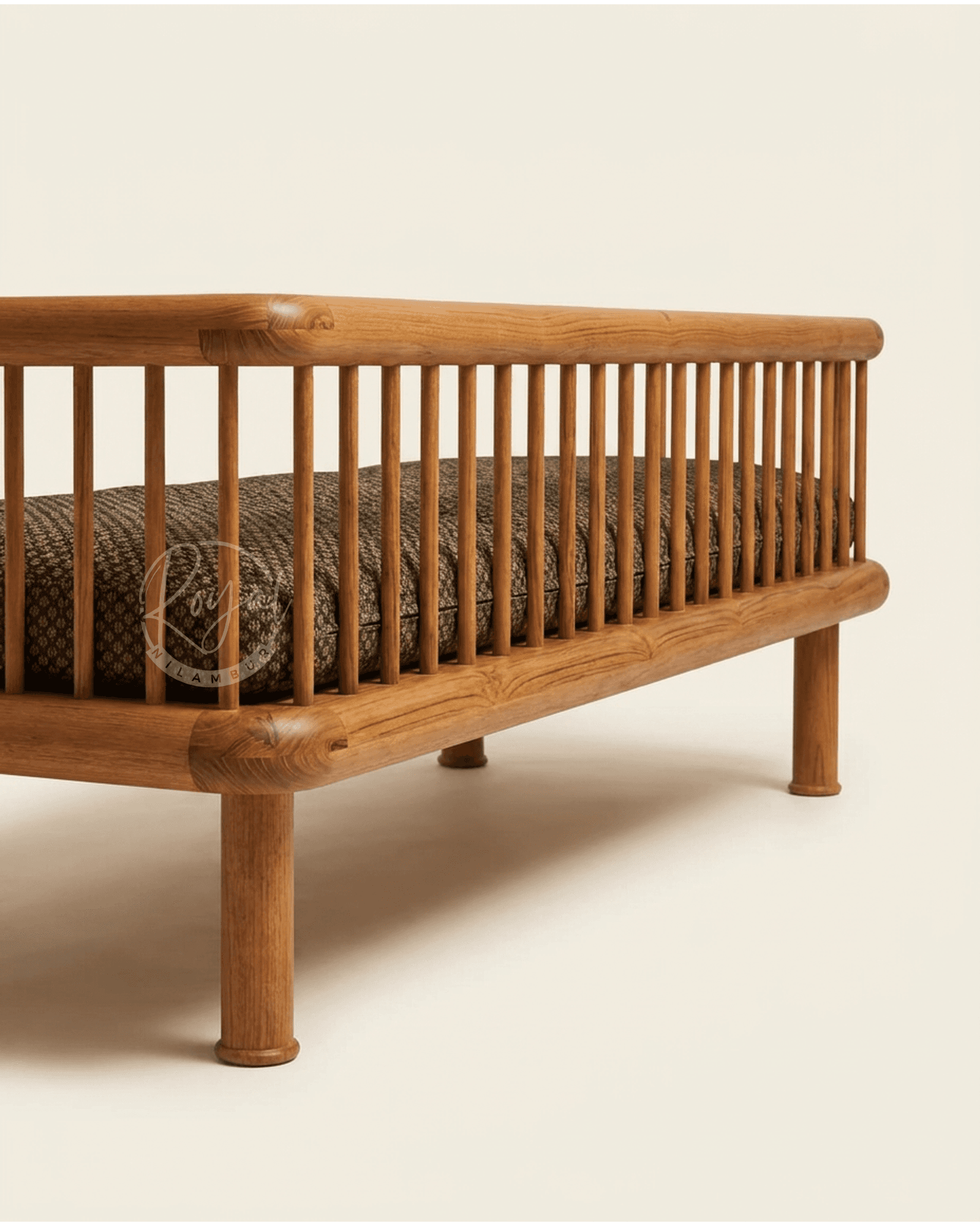 Royal Tevry Nilambur Teak Wood Sofa