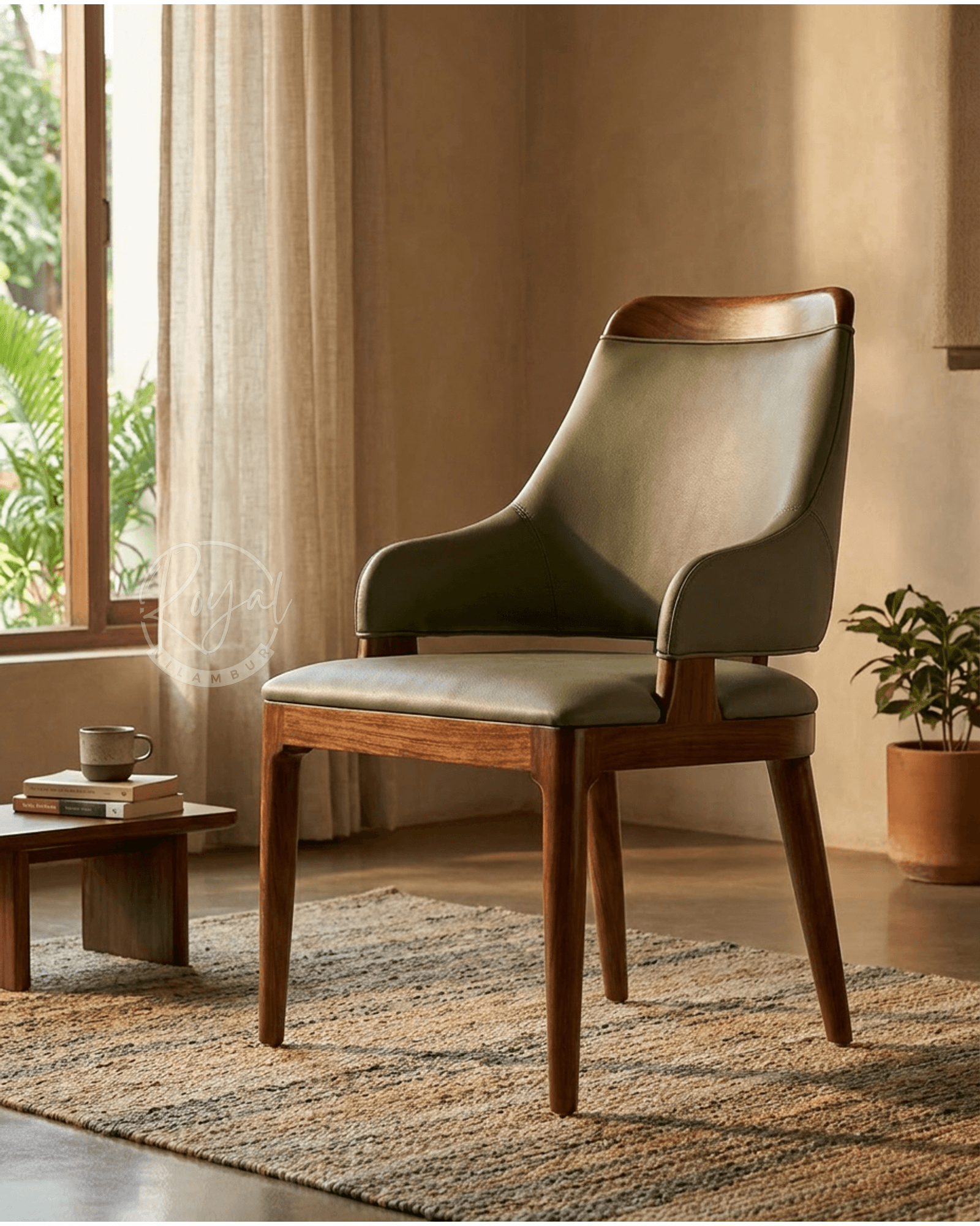 Royal Sitaro Nilambur Teak Wood Dining Chair