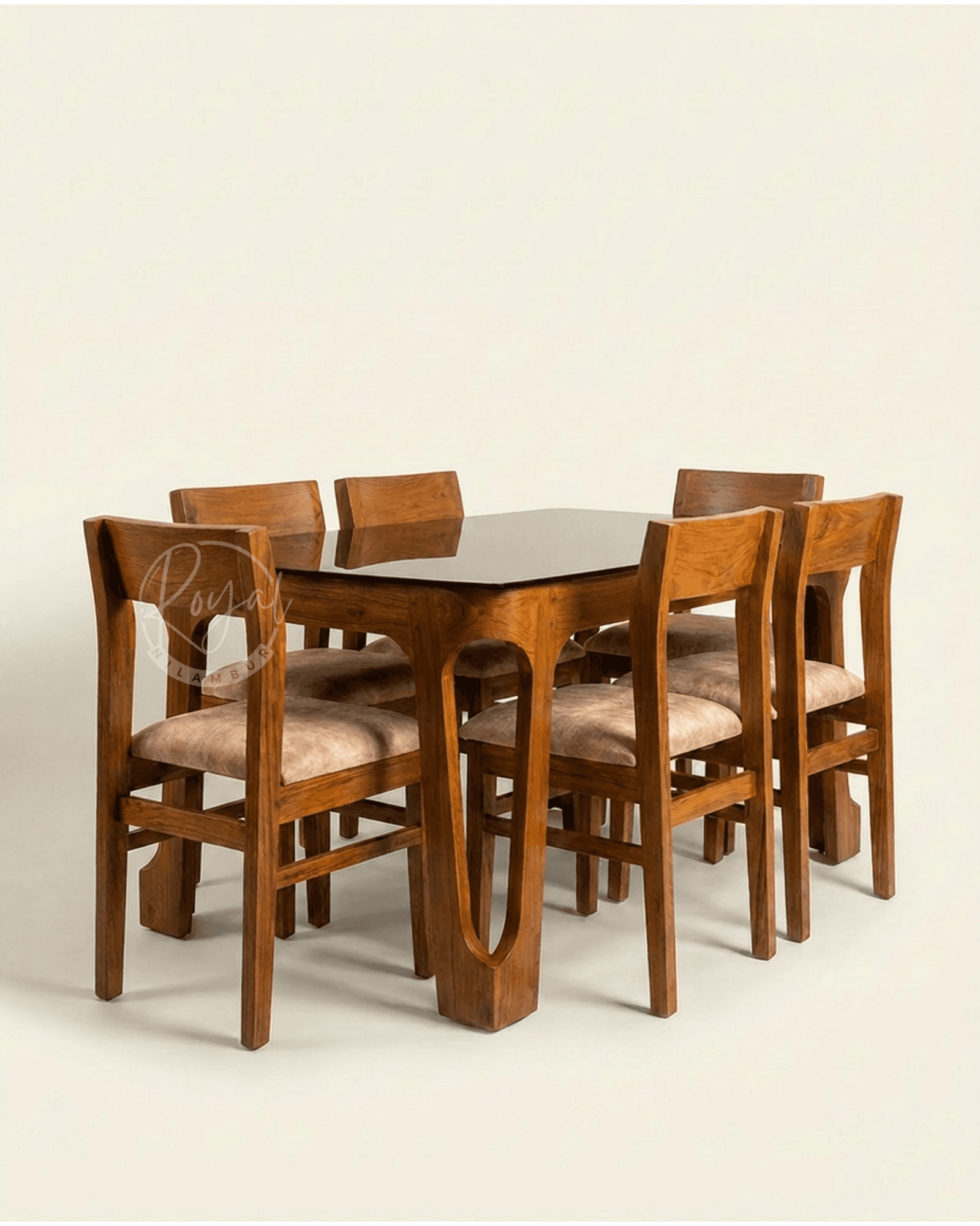 Royal Vitarana Nilambur Teak Wood Dining Table