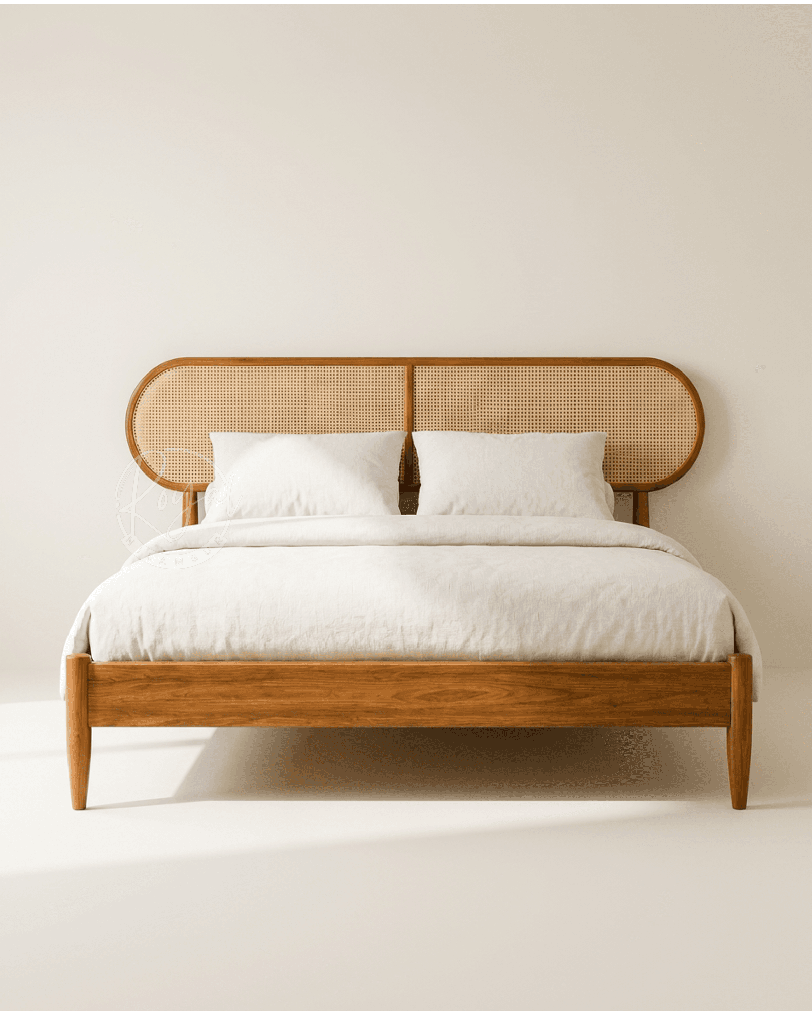 Royal Vayrix Nilambur Teak Wood Cane Cot