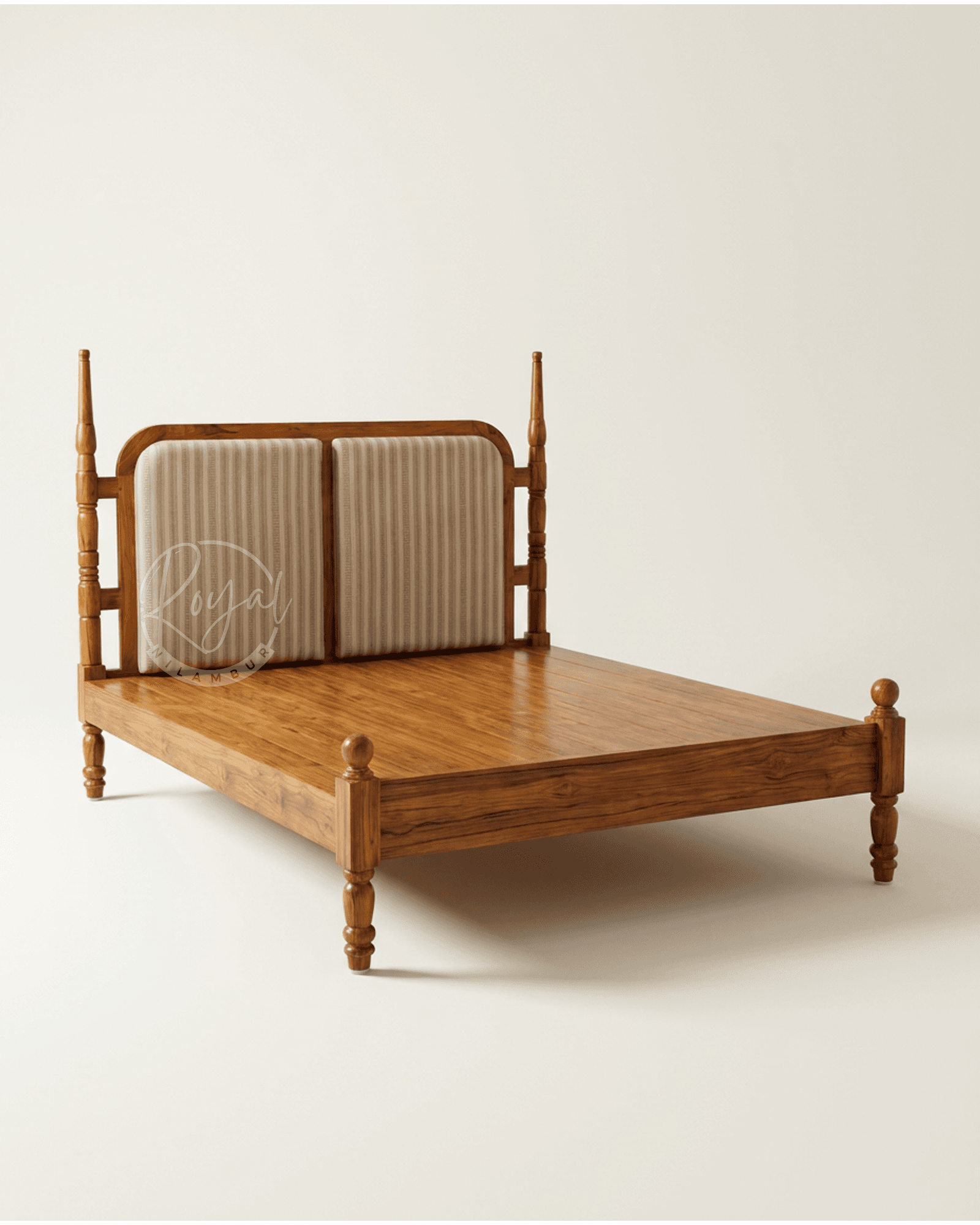 Royal Aarav Nilambur Teak Wood Cot
