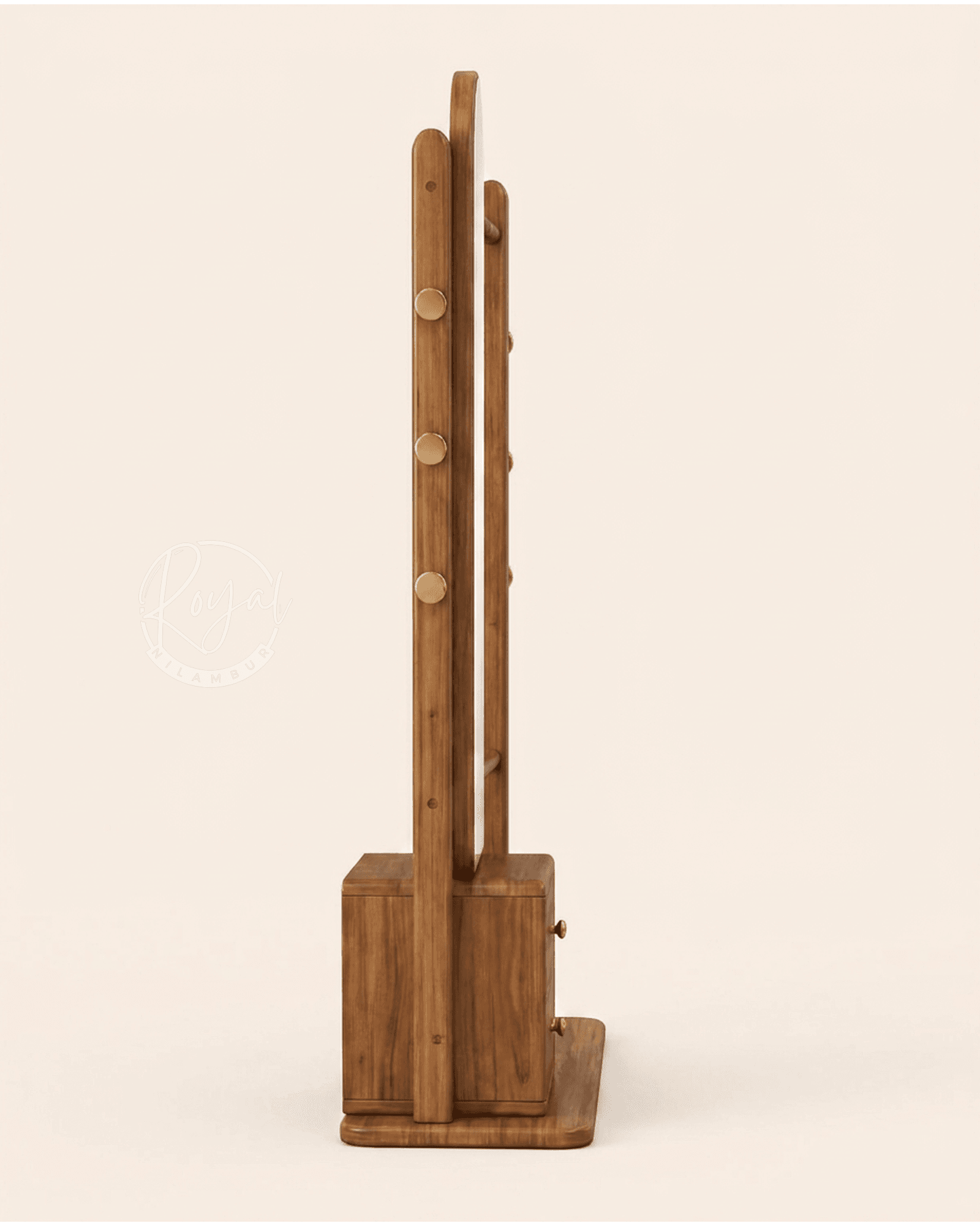 Royal Darpan Nilambur Teak Wood Dresser Mirror