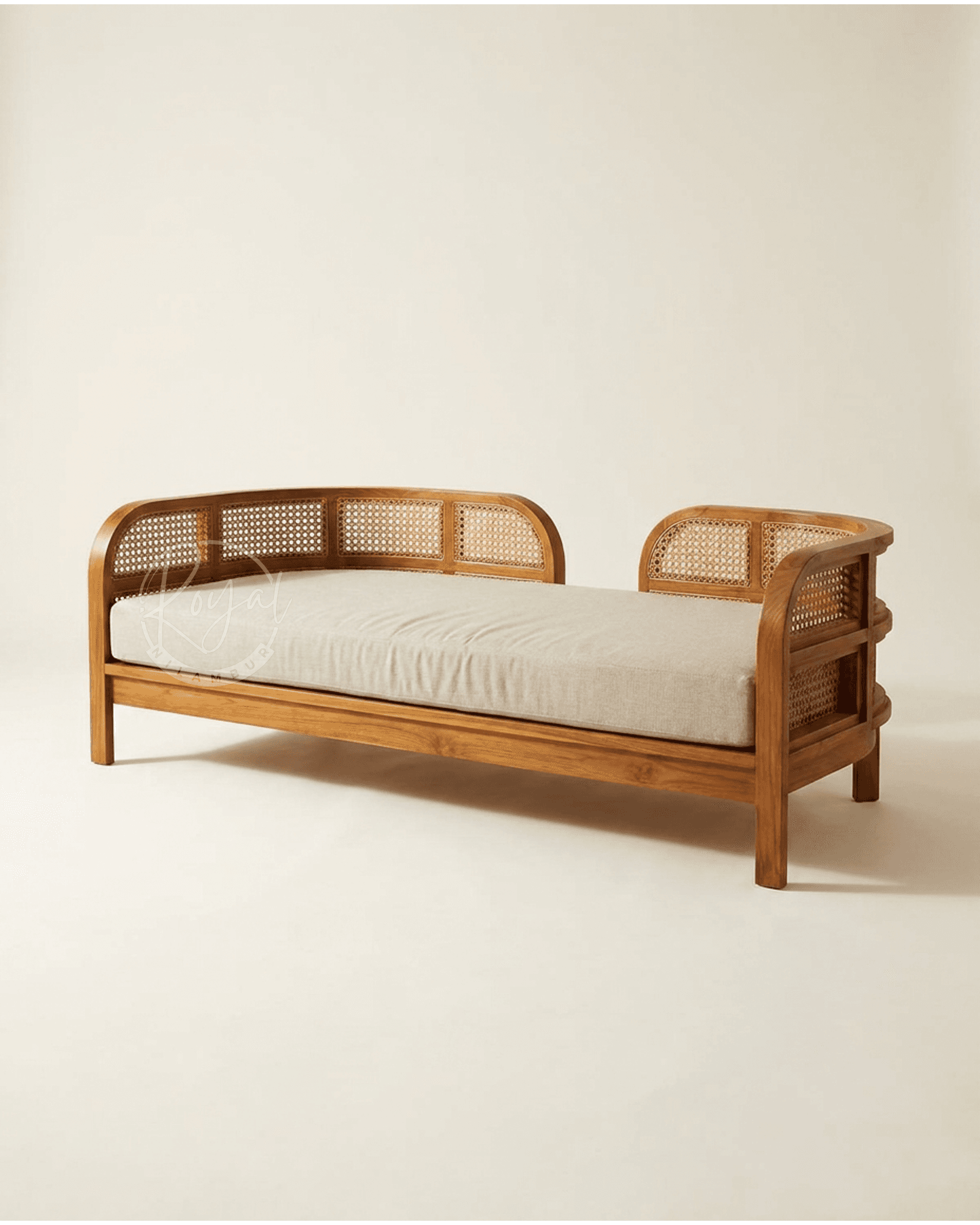 Royal Arvyn Nilambur Teak Wood Divan Bed