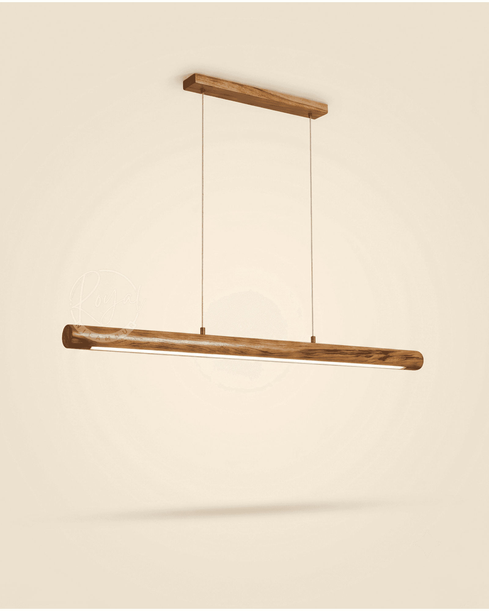 Royal Zephra Nilambur Teak Wood Pendant Light
