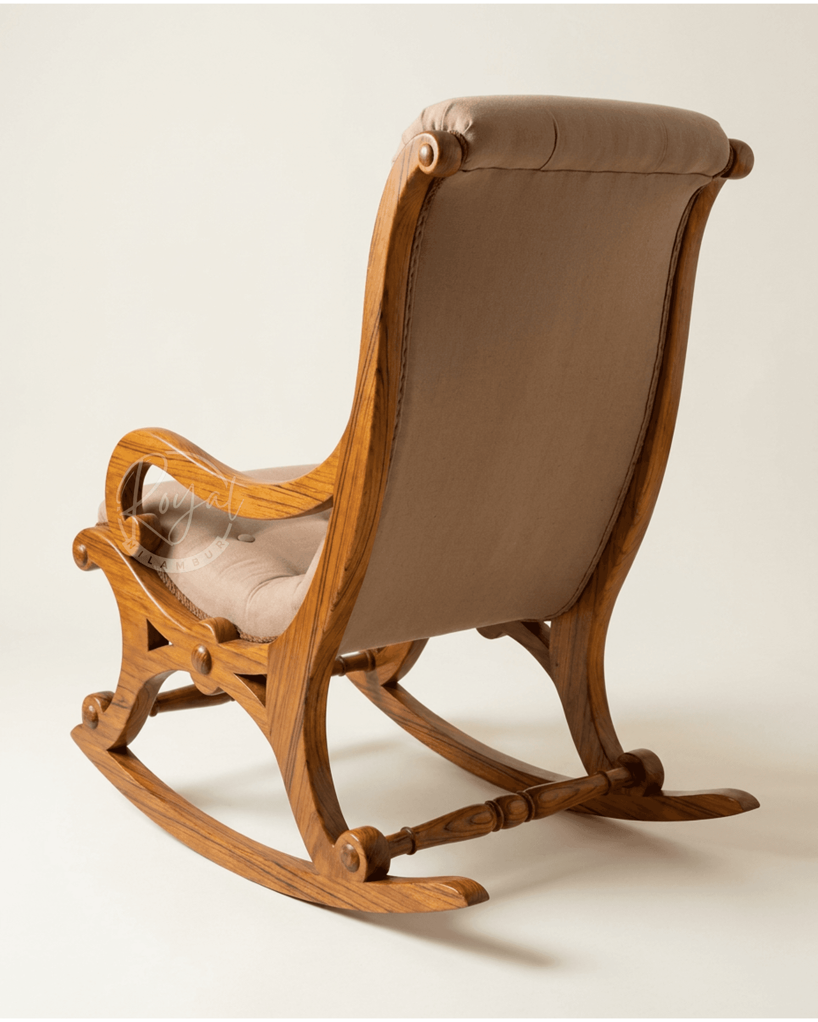 Royal Avenor Nilambur Teak Wood Rocking Chair