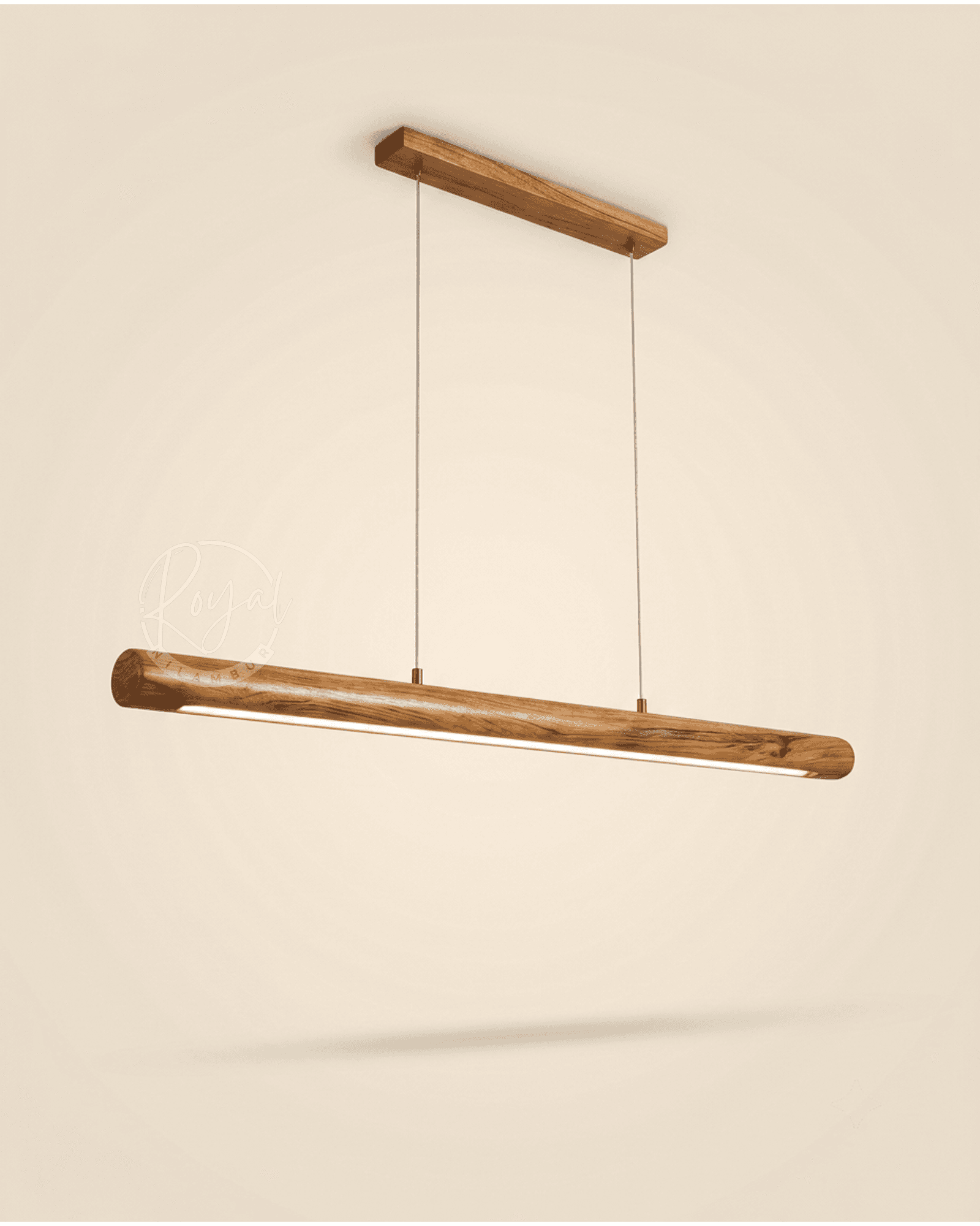 Royal Zephra Nilambur Teak Wood Pendant Light