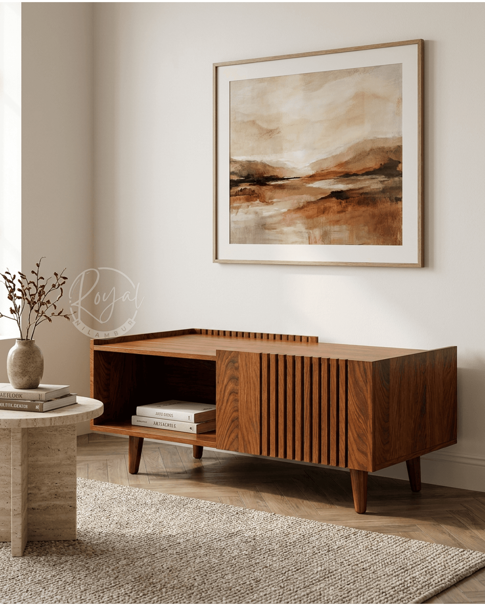 Royal Nivra Nilambur Teak Wood Coffee Table