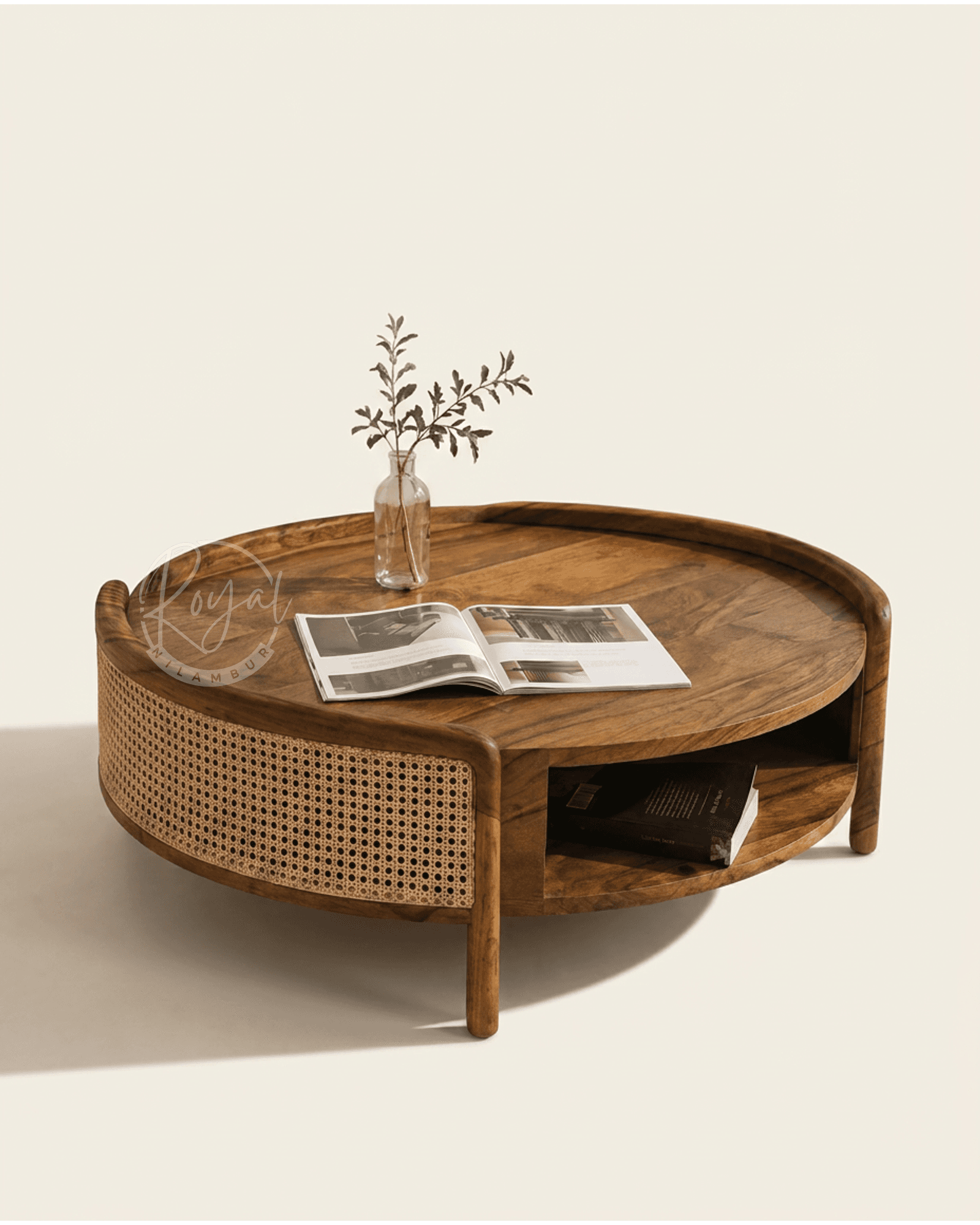 Royal Venyx Nilambur Teak Wood Coffee Table