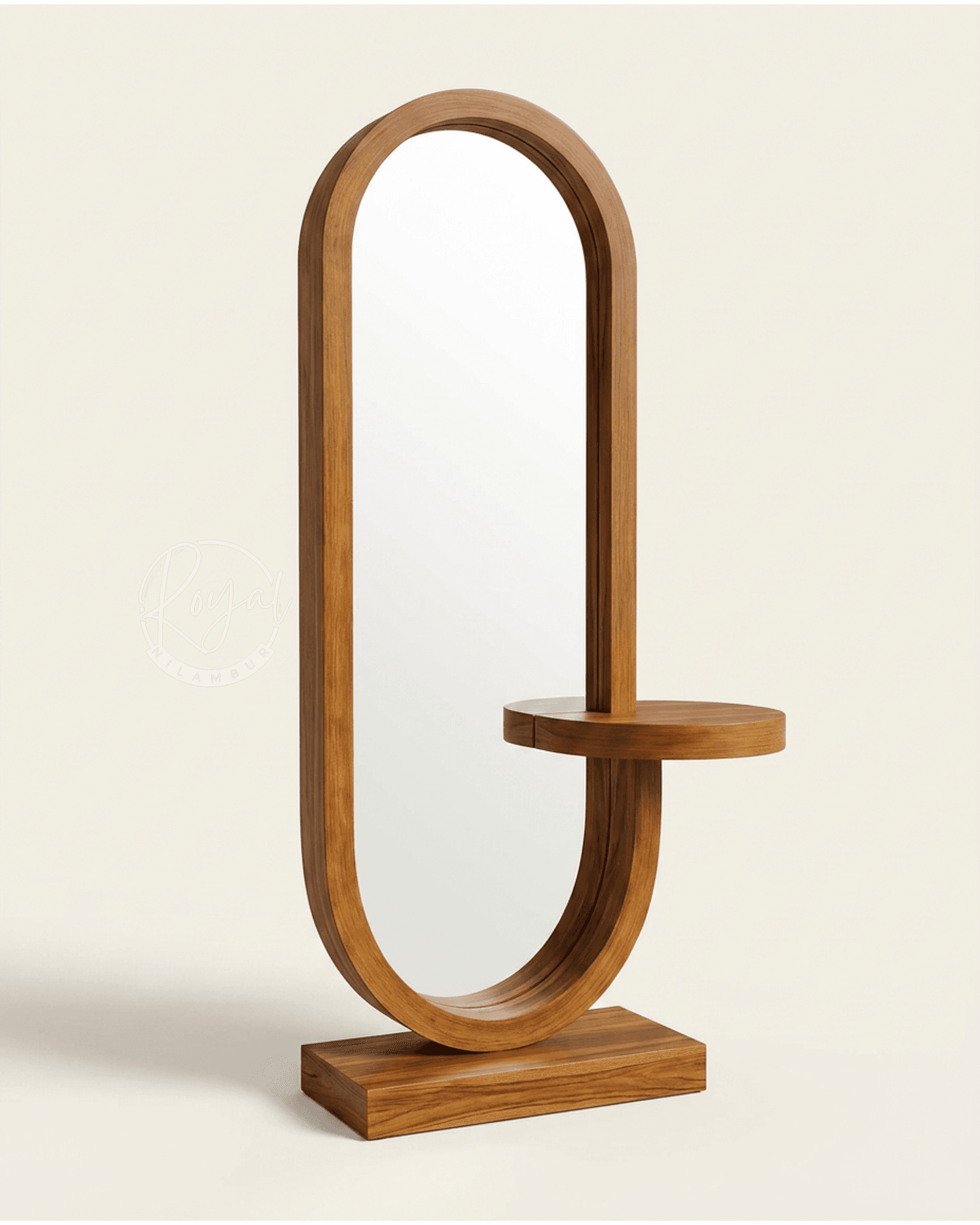Royal Zyran Nilambur Teak Wood Dressing Table