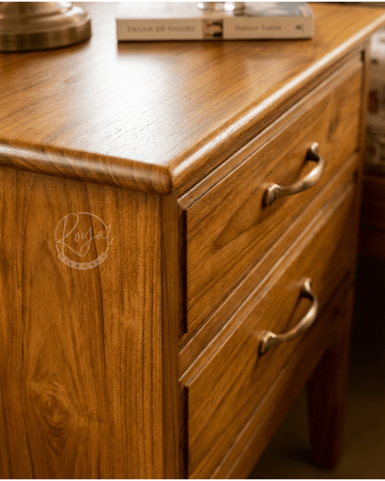 Royal Dhruv Nilambur Teak Wood Side Table