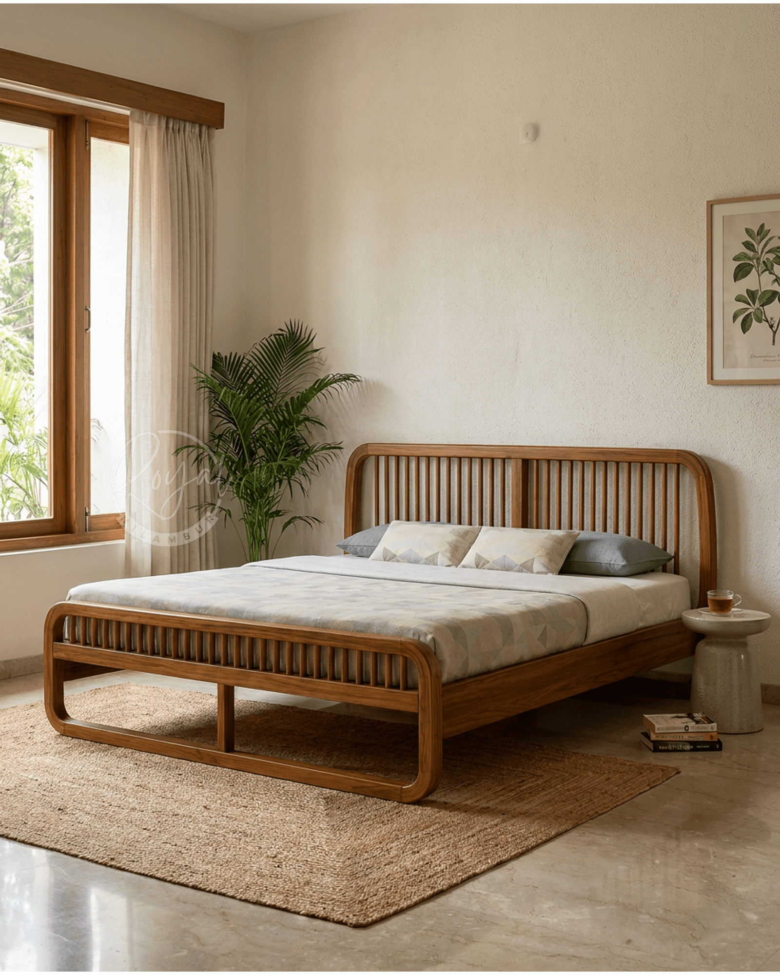 Royal Savyra Nilambur Teak Wood Cot