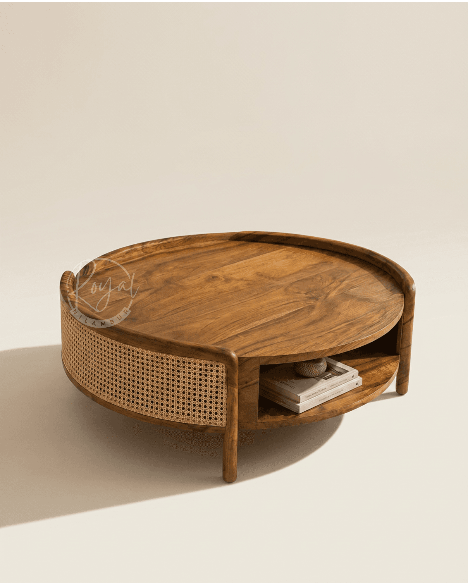 Royal Venyx Nilambur Teak Wood Coffee Table