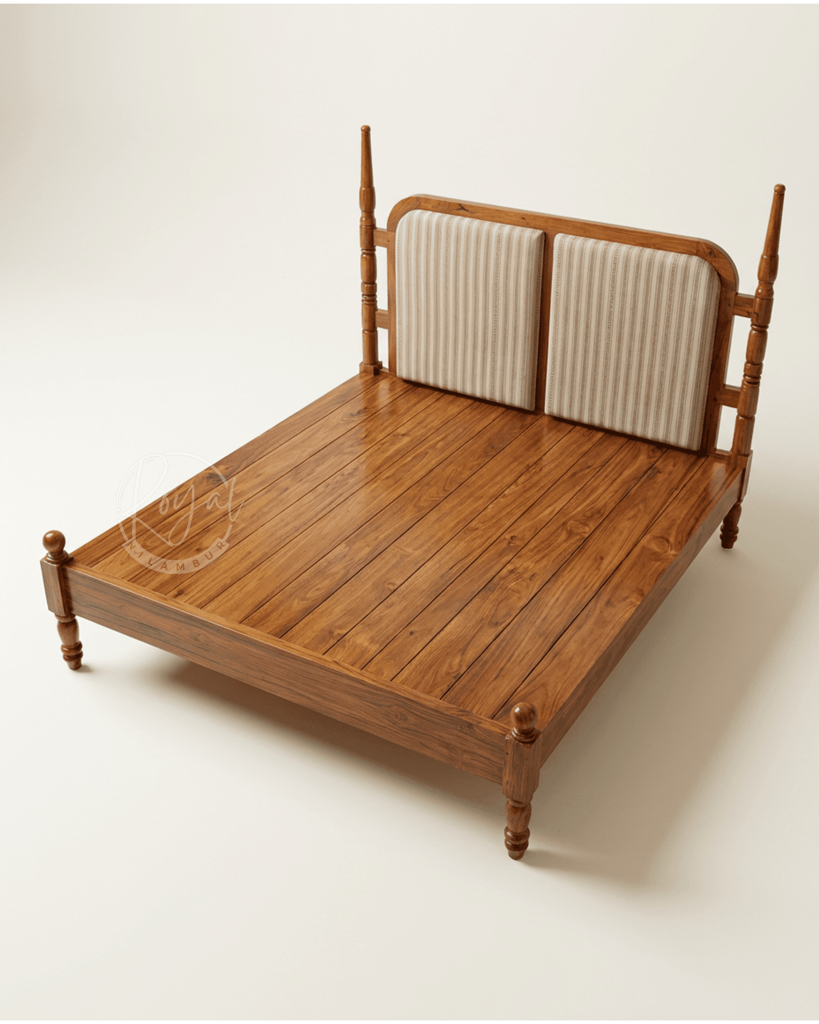 Royal Aarav Nilambur Teak Wood Cot