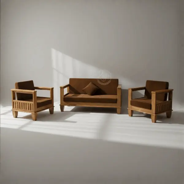 Royal Rytha Nilambur Teak Wood Sofa